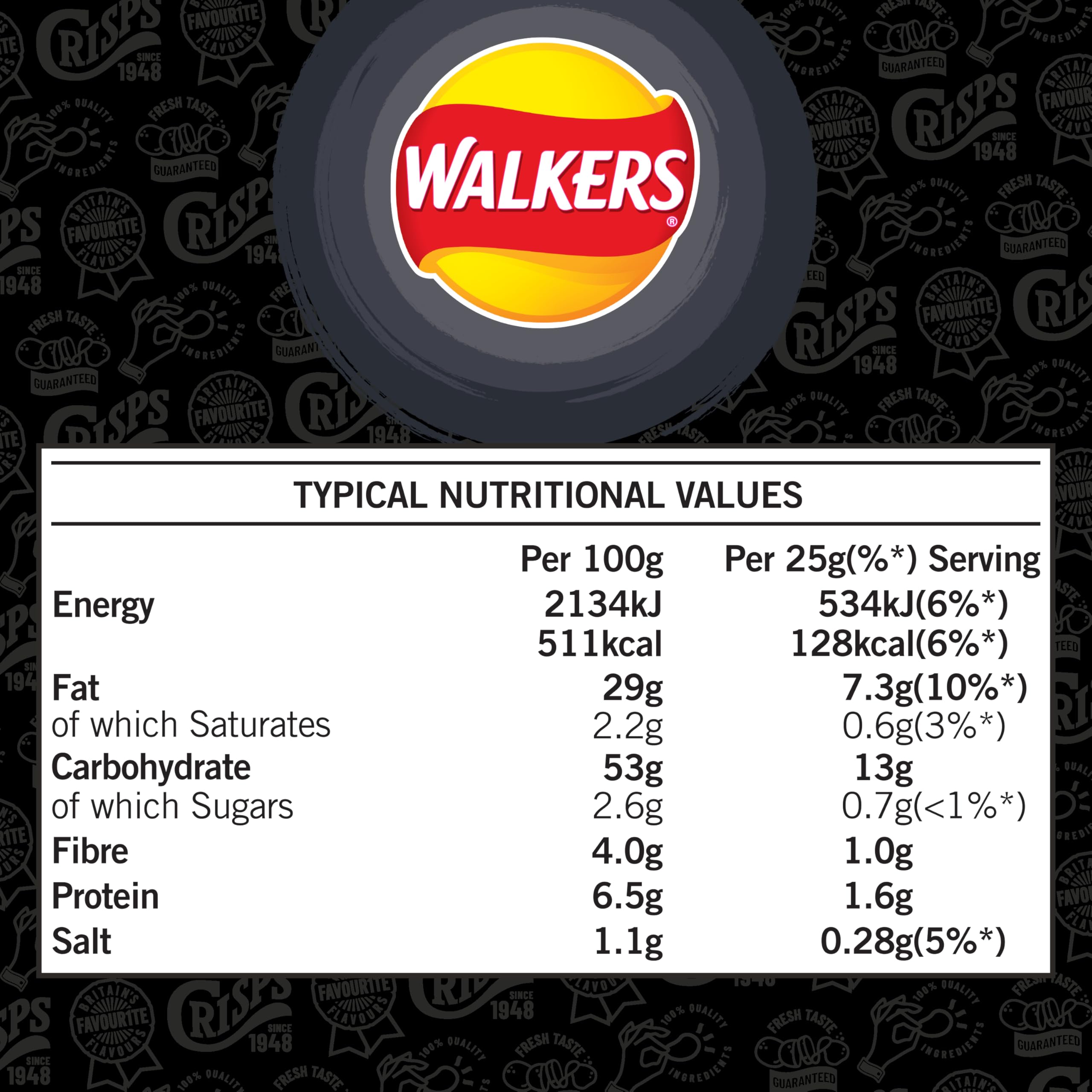 Walkers Chips mit BBQ-Sauce-Geschmack, Multipack, 6 x 25 g 4
