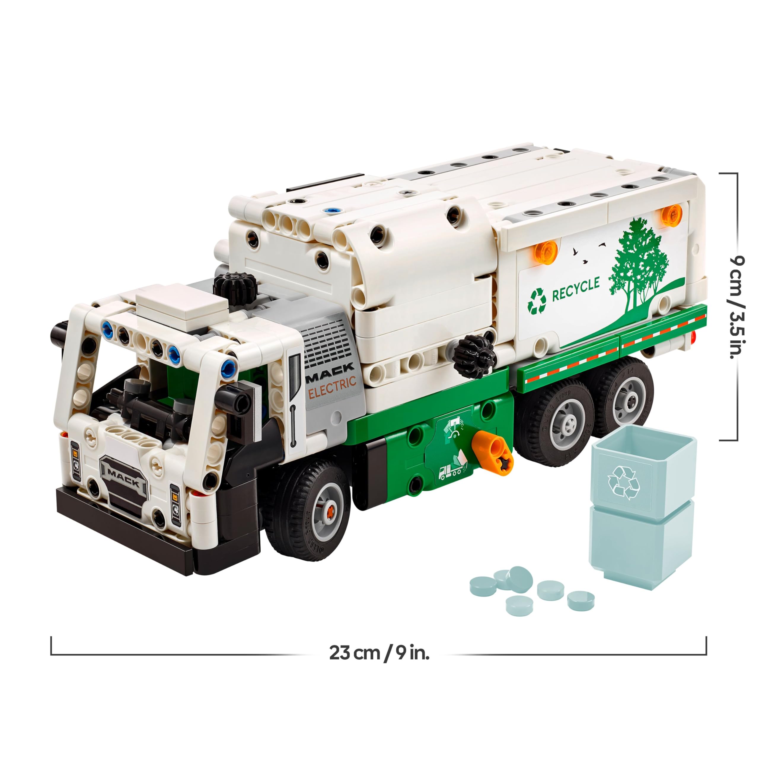 LEGO Technic Mack LR Electric Garbage Truck Building Set | Ages 8+ | Model 42167 7