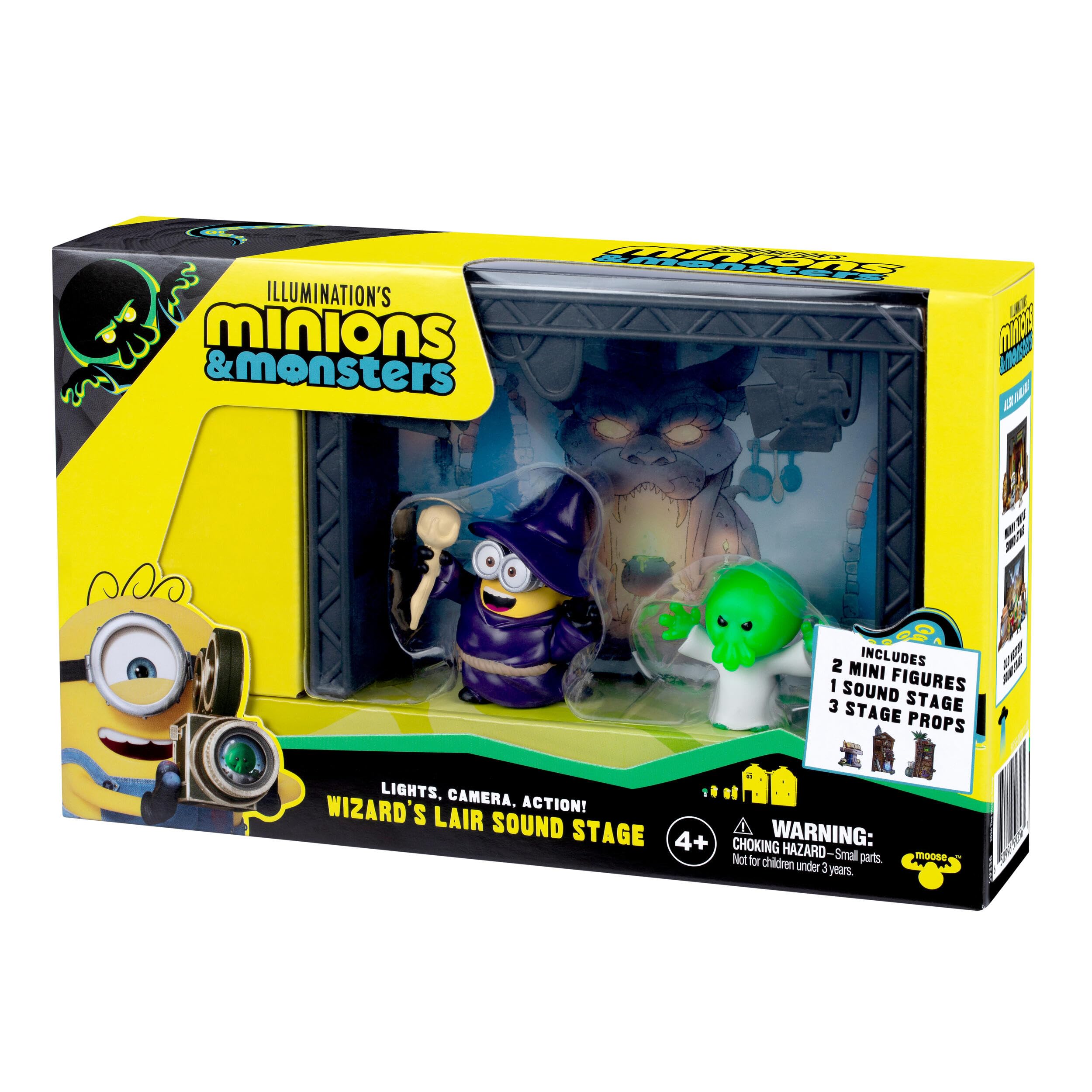 MINIONS Illumination's Monsters Wizard's Lair Sound Stage Action Figure Set | Ages 4+ 3
