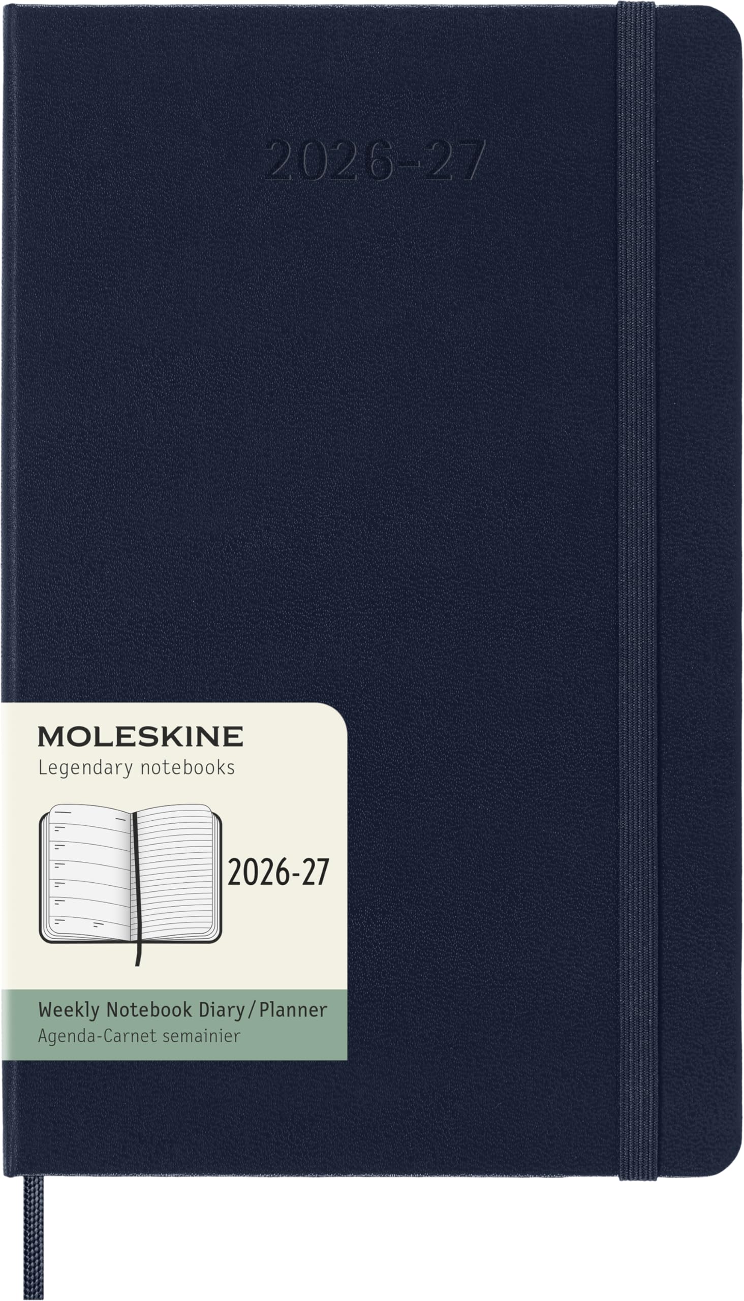 Moleskine Weekly Planner 2026-2027 - 18-Month, Large (13x21), Sapphire Blue Hardcover 1