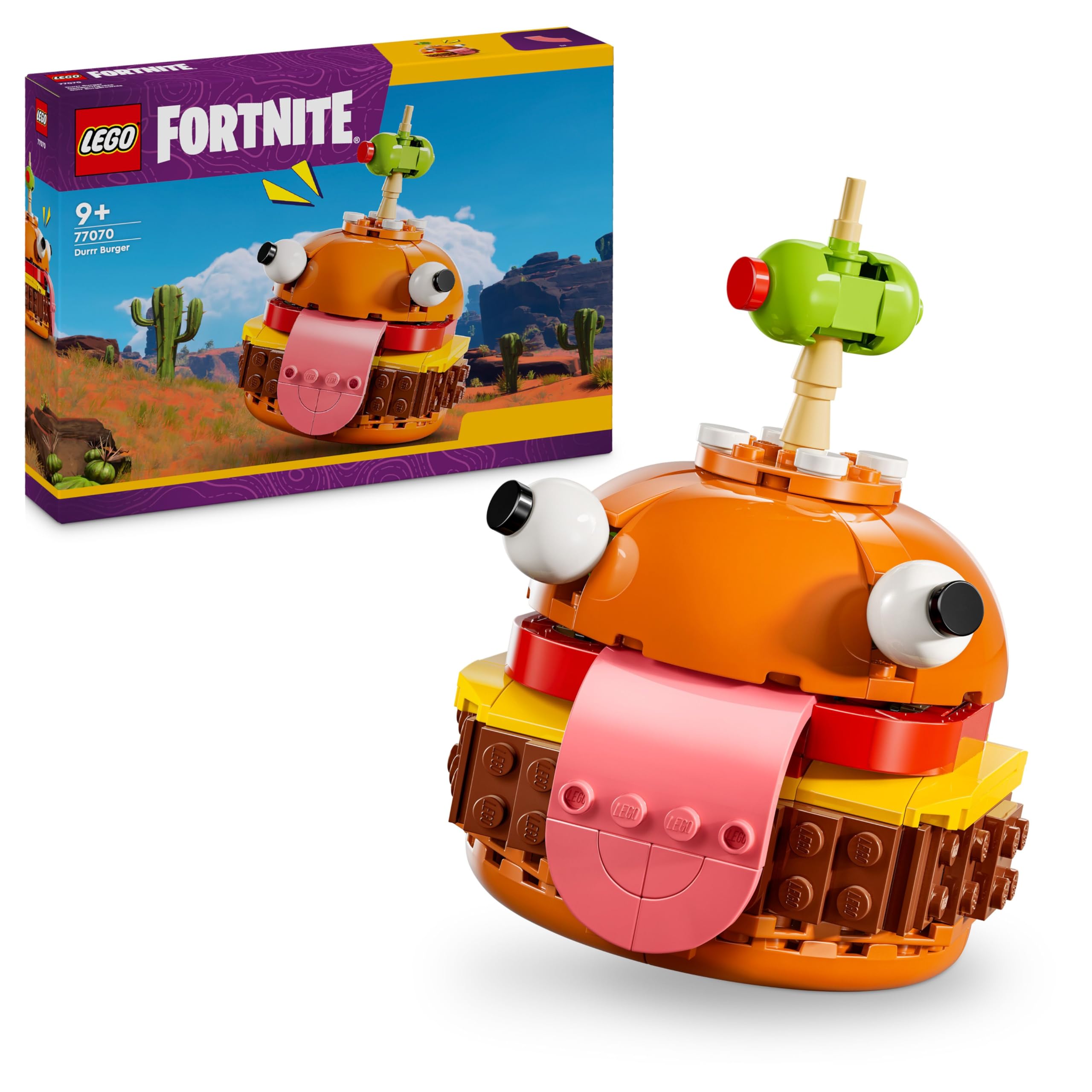 LEGO Fortnite Durrr Burger Building Set 77070 - Collectible Video Game Character Model for Kids 9+