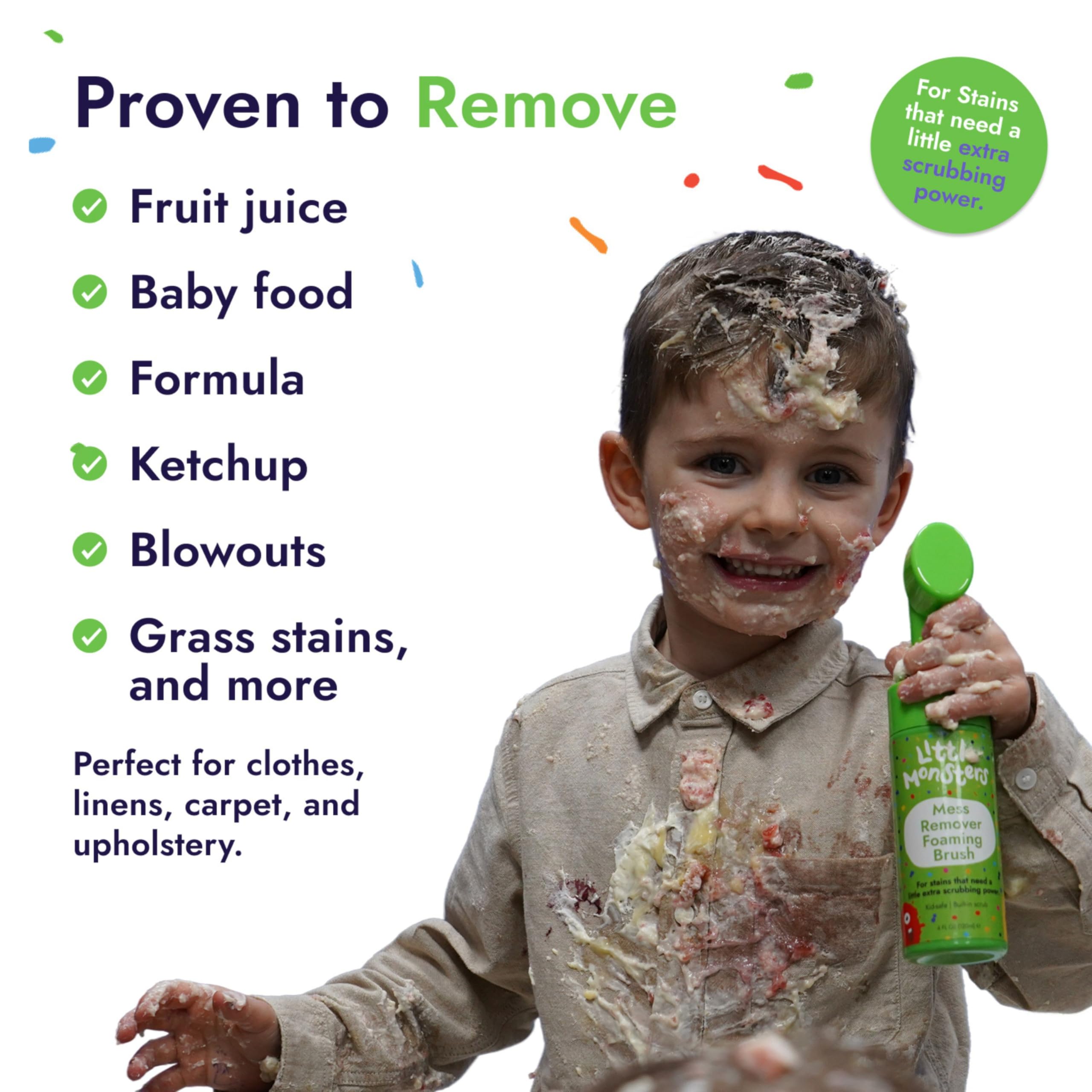 Little Monsters Mess Remover Foaming Brush - Tough Stain Remover | 150ml 6