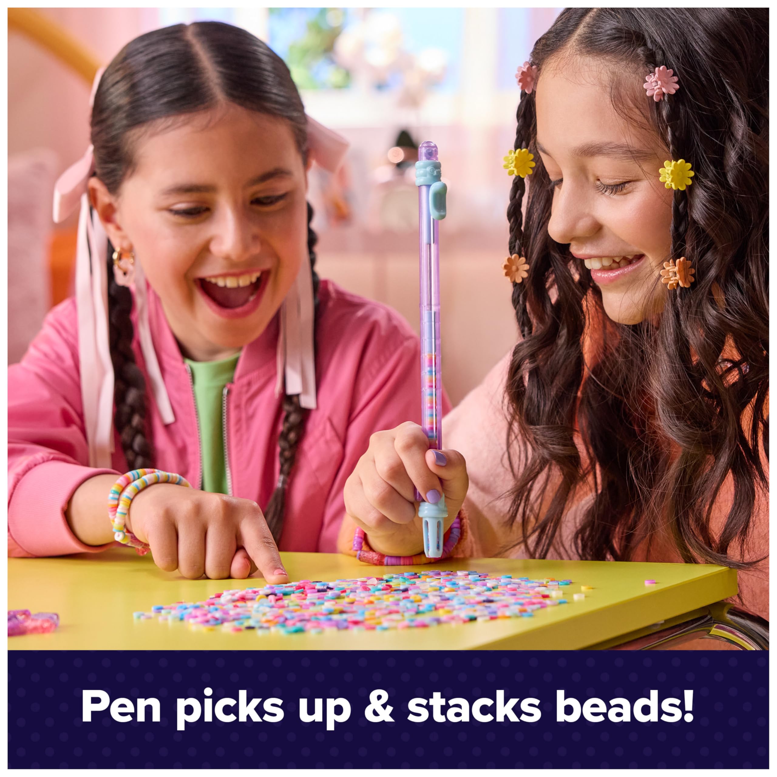 Cool MAKER Stack’d Heishi Studio Bracelet Making Kit - Easy Beading Pen for Kids 9