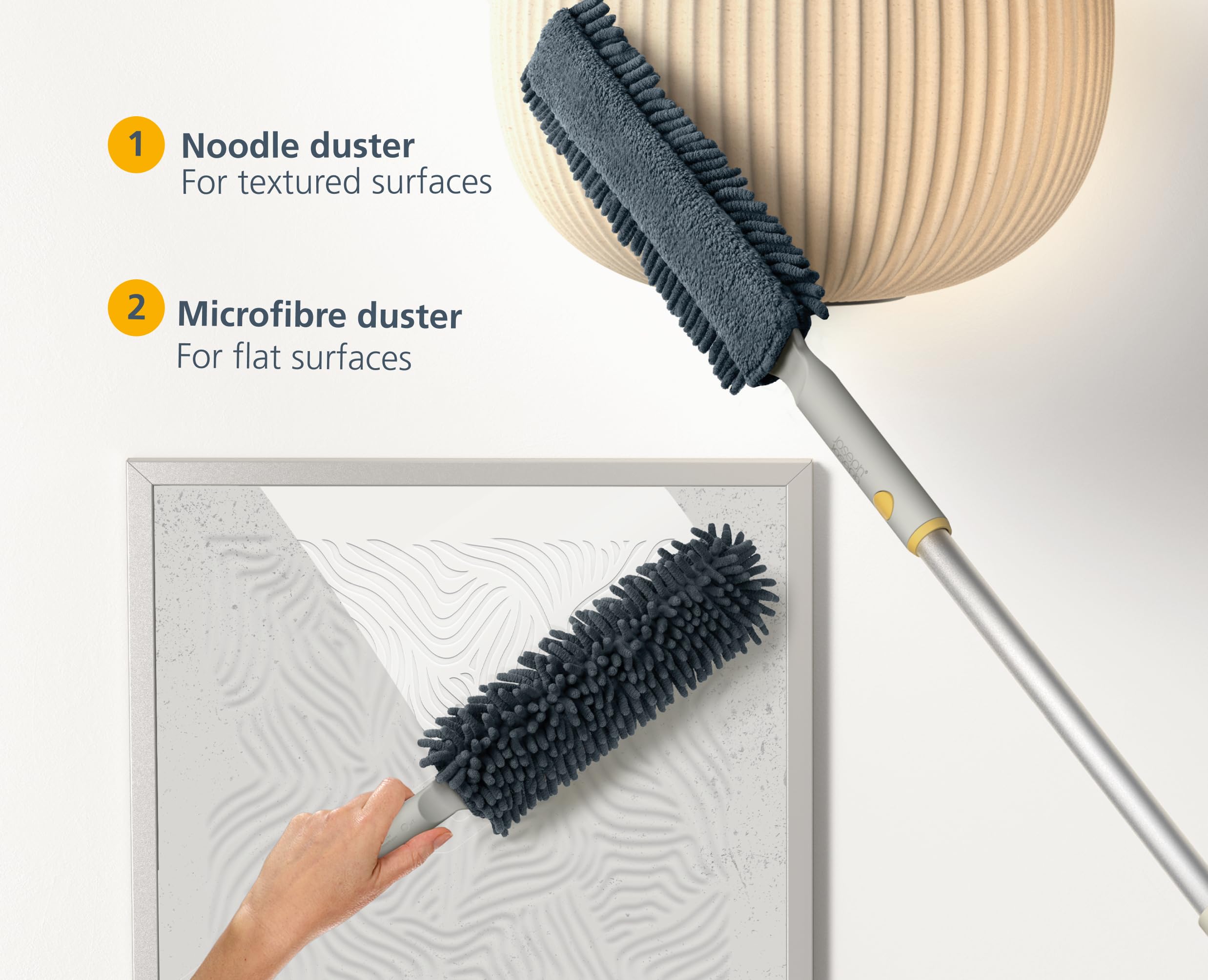 Joseph Joseph CleanTech 3-in-1 Duster with Storage Sheath and Duster Head 16