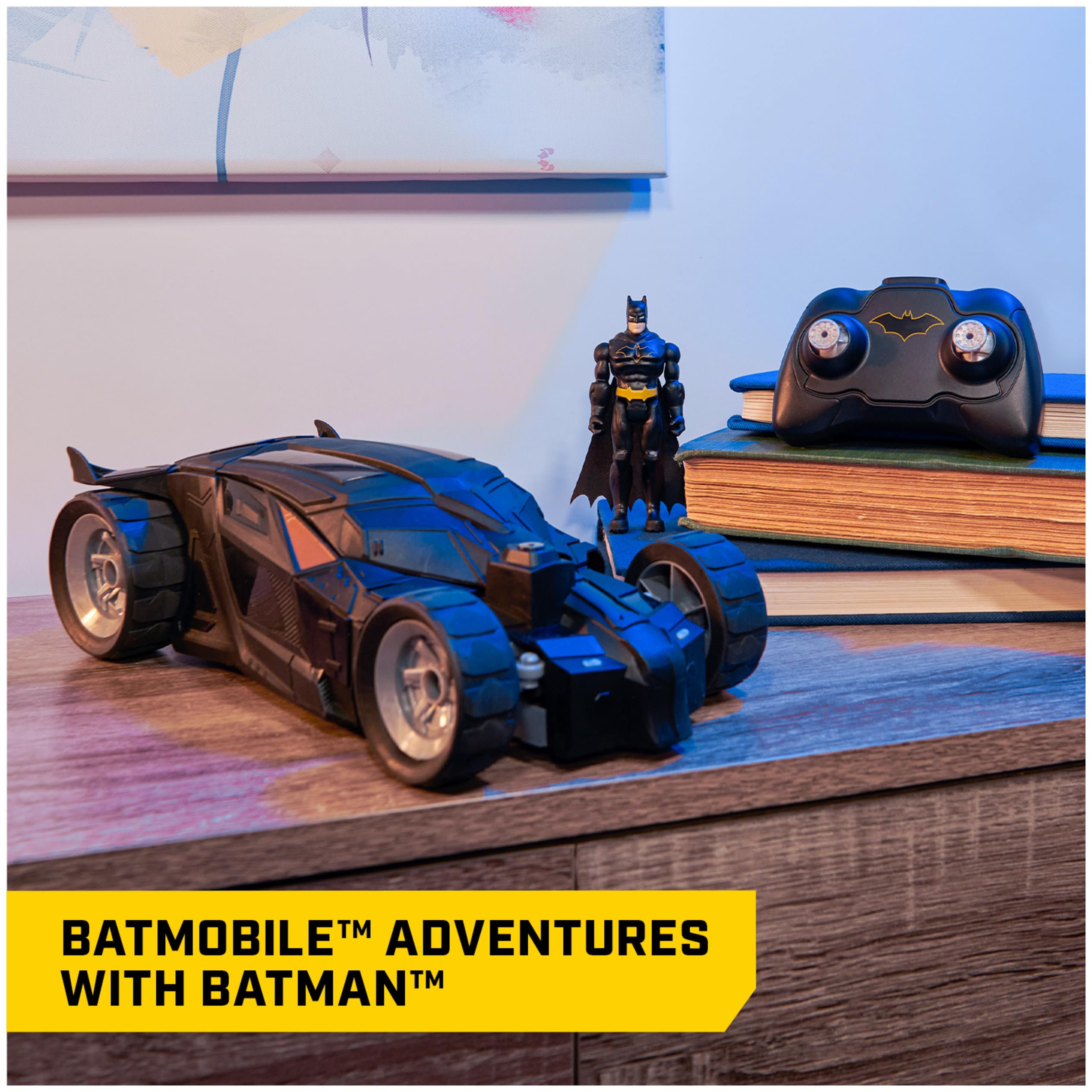 DC Comics Batman Batmobile Remote Control Car - 1:20 Scale, Includes 10 cm Batman Figure 9