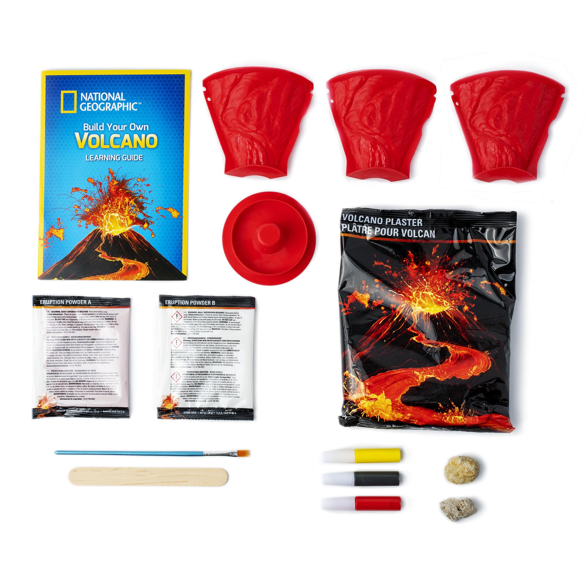 National Geographic Make Your Own Volcano Kit - Erupting Volcano Science Experiment Set for Kids 8+ 6