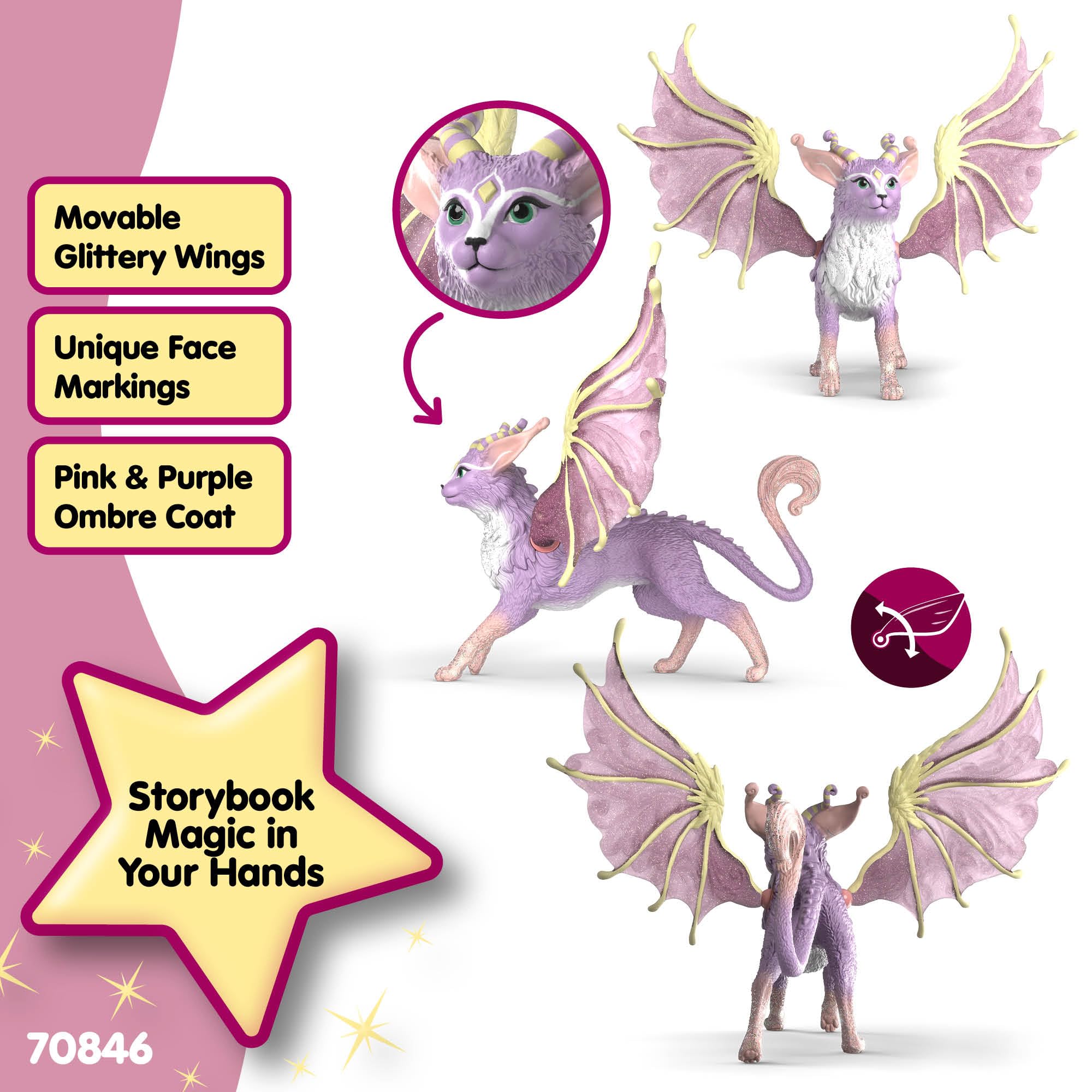Schleich BAYALA Cat Dragon Toy Figurine - Kids 5+ | 70846 2