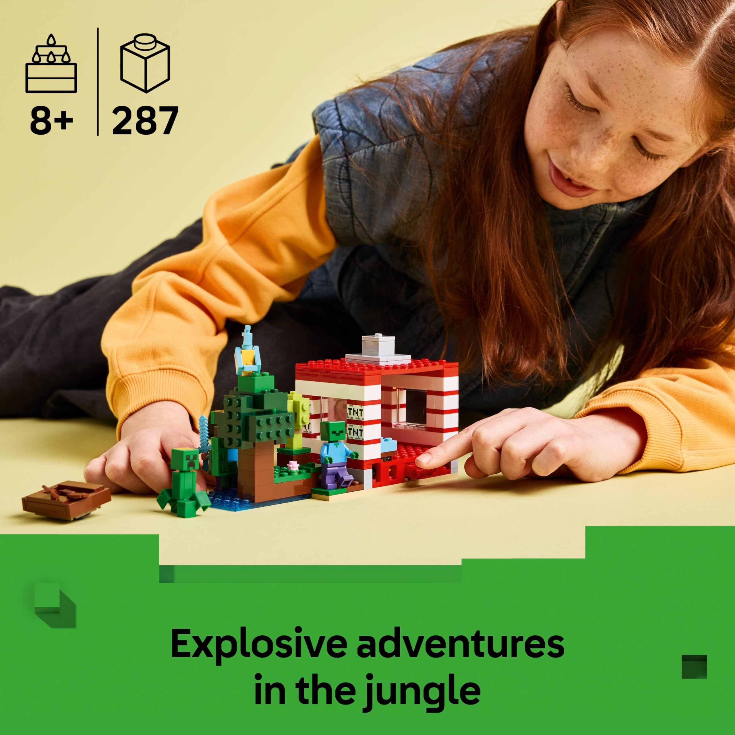 LEGO Minecraft The TNT Jungle House Toy Building Set 21275 for Ages 8+ | Explosive Play Feature 2