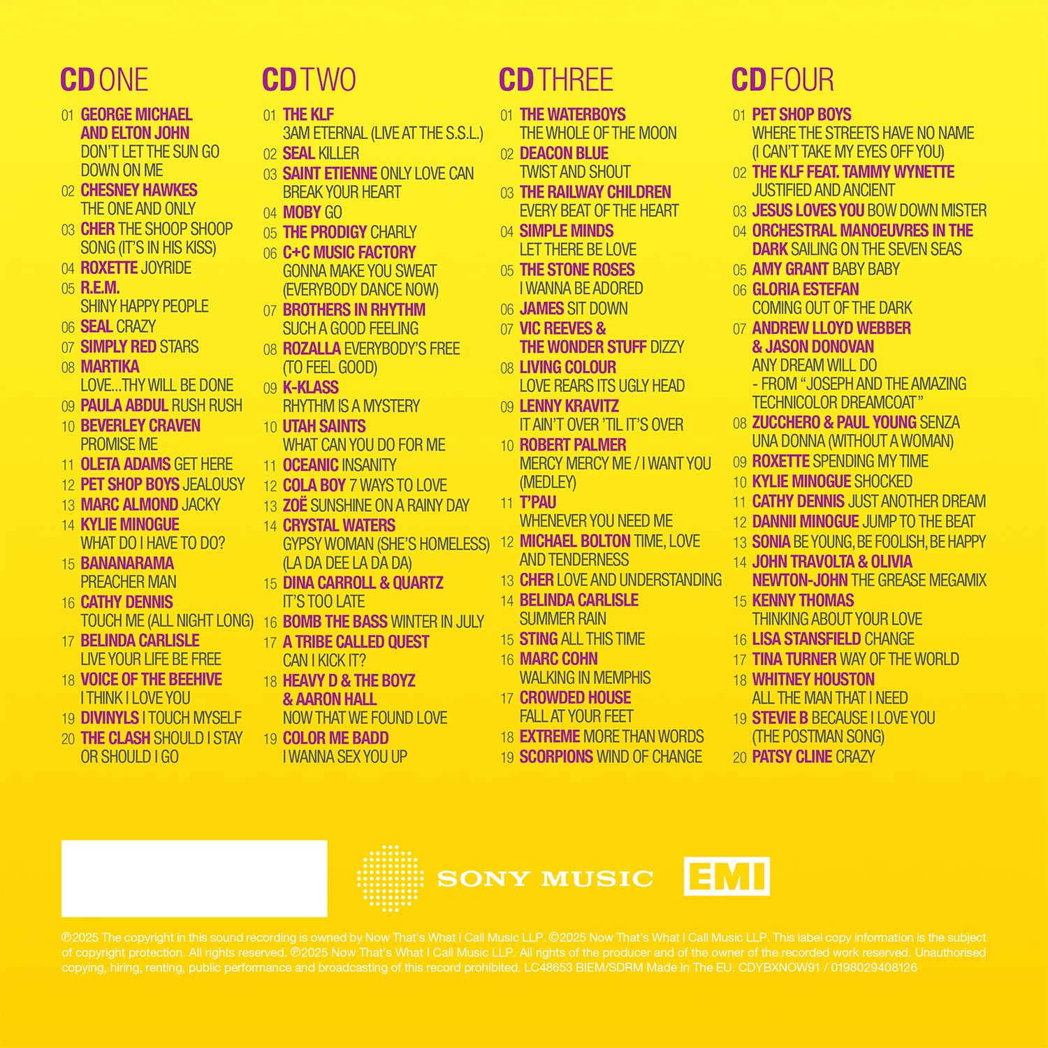 NOW – Yearbook 1991 [Audio CD] 6