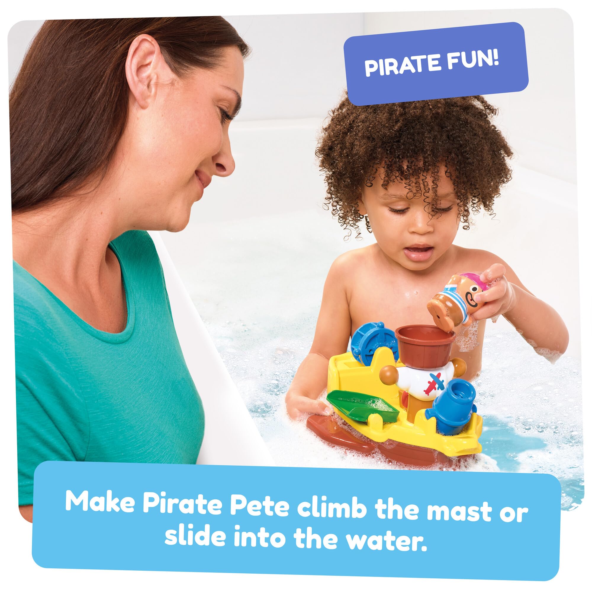 Toomies Pirate Bath Toy Ship for Toddlers 18 Months+ | Water Play & Motor Skills Development 4