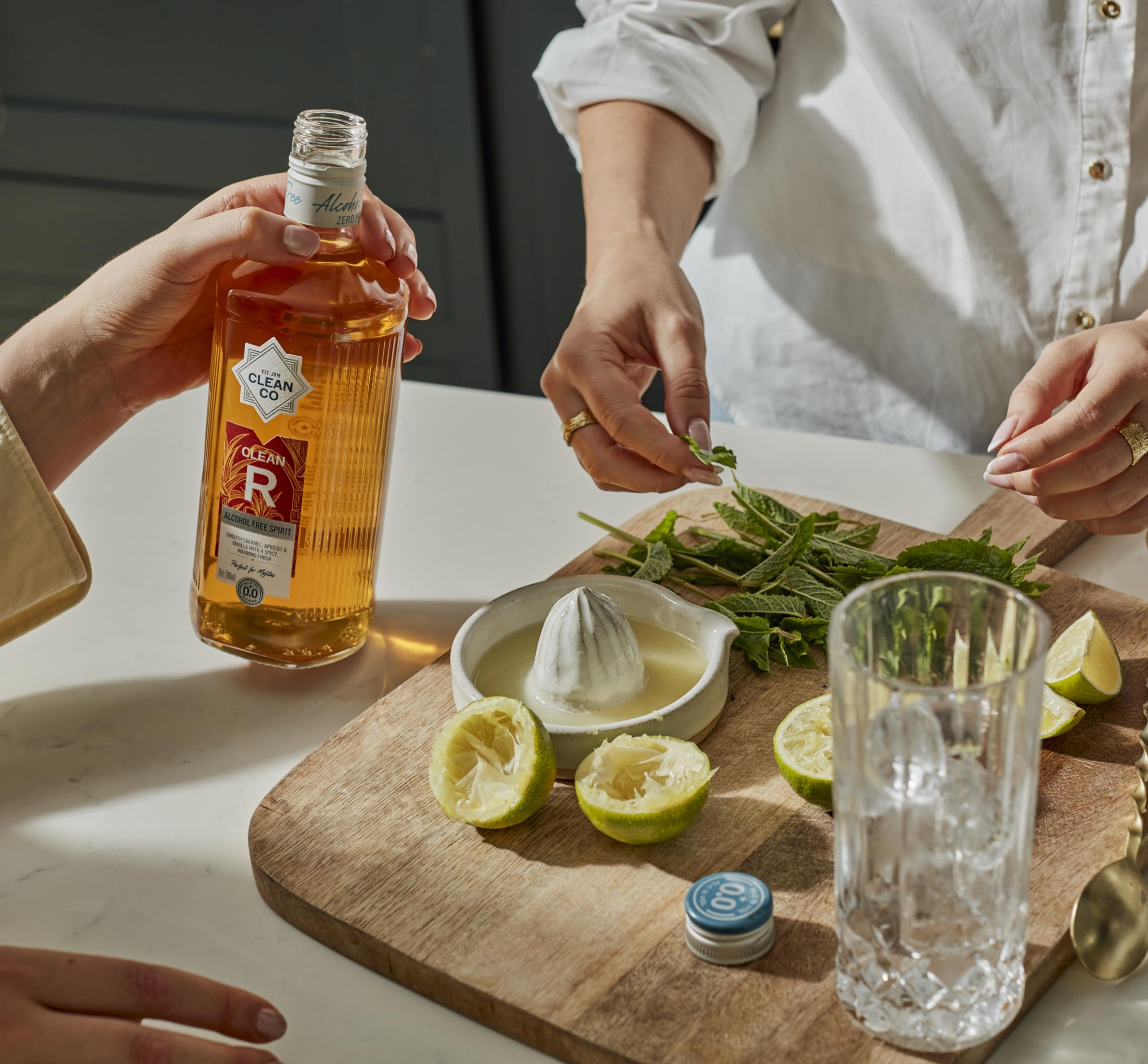 Clean Co Clean R Non Alcoholic Rum Alternative - Golden Spiced | 0.4% ABV | 70cl Bottle 3
