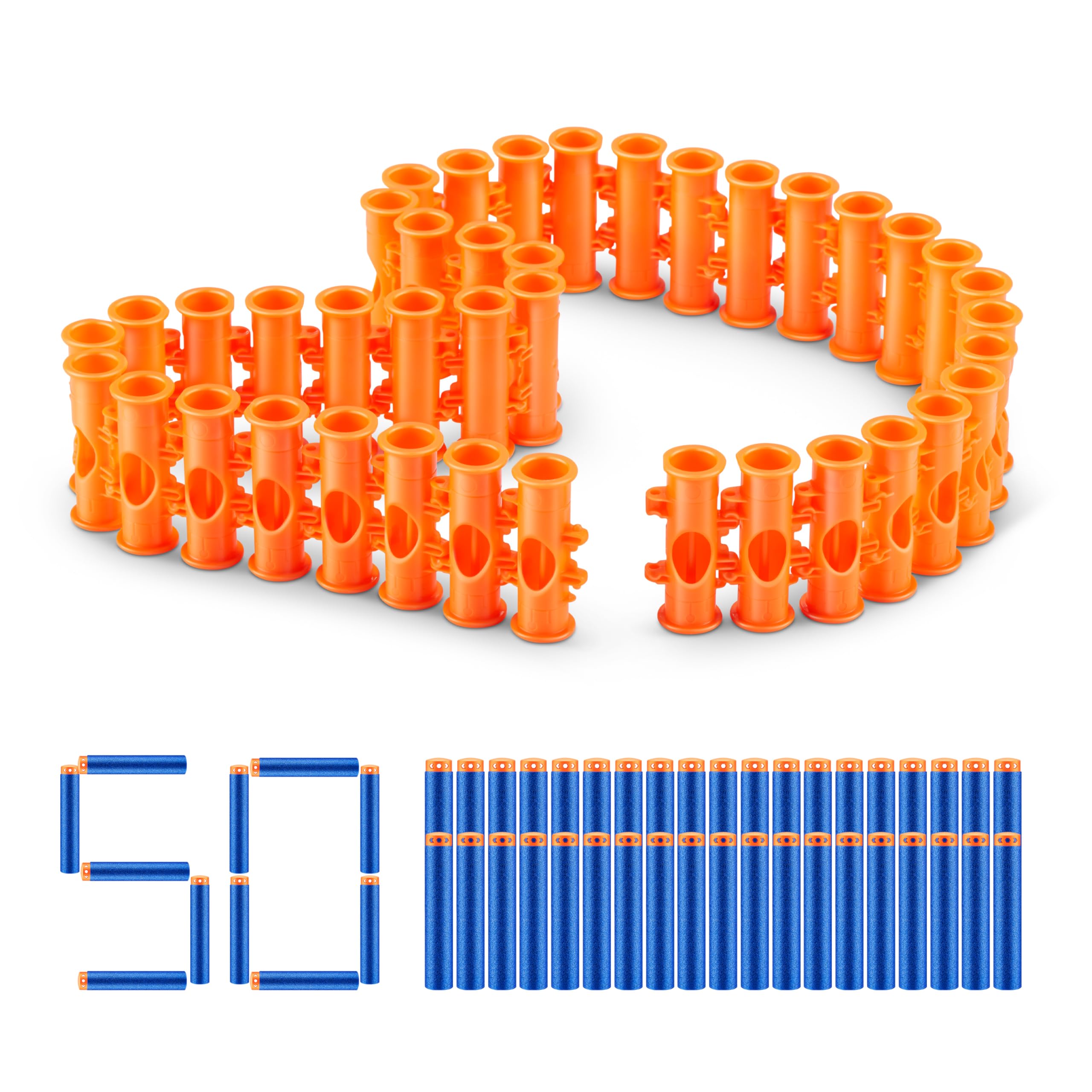 XSHOT Insanity Belt - 50 Darts with Air Pocket Technology for Major Blaster Brands