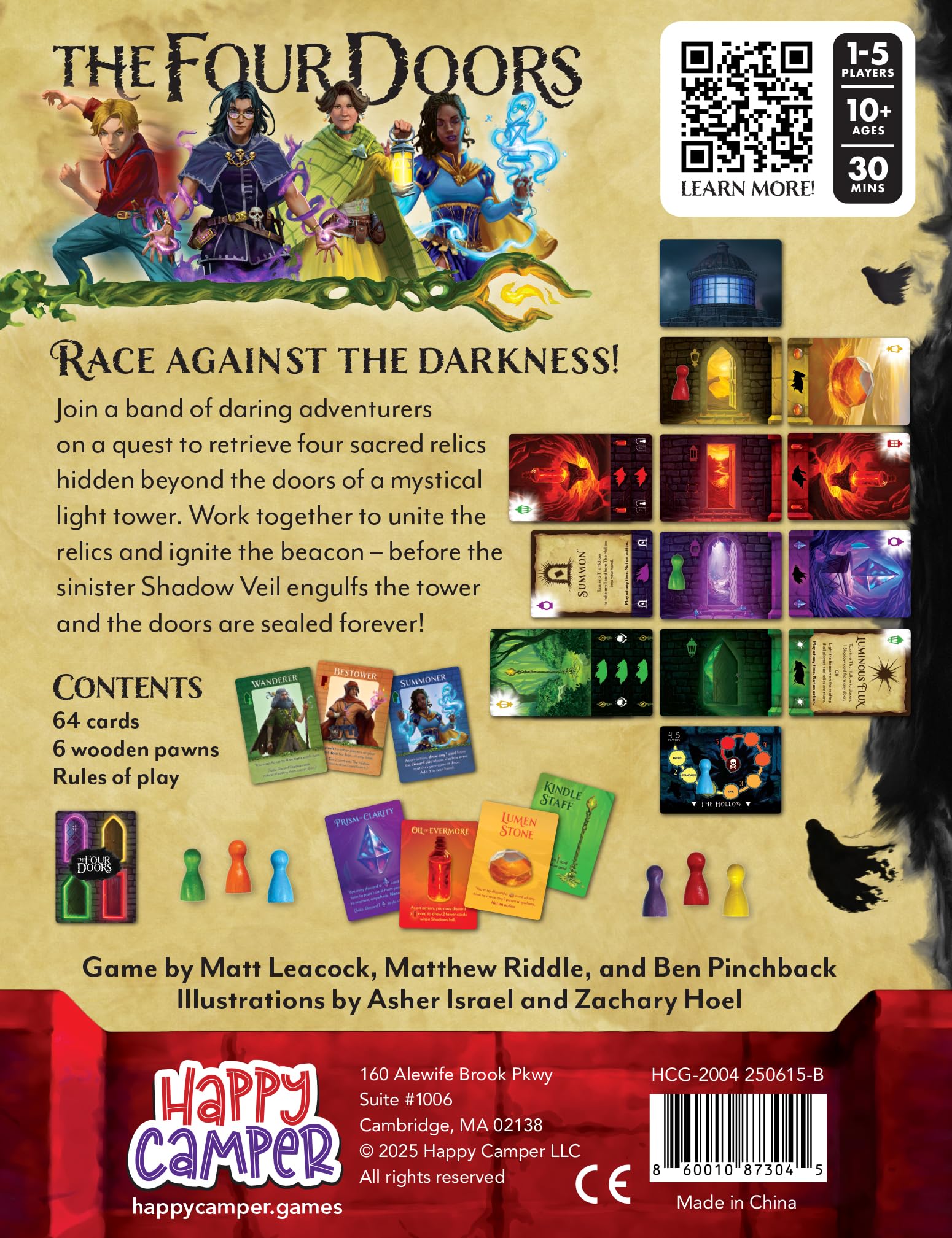 Happy Camper The Four Doors Cooperative Board Game 6