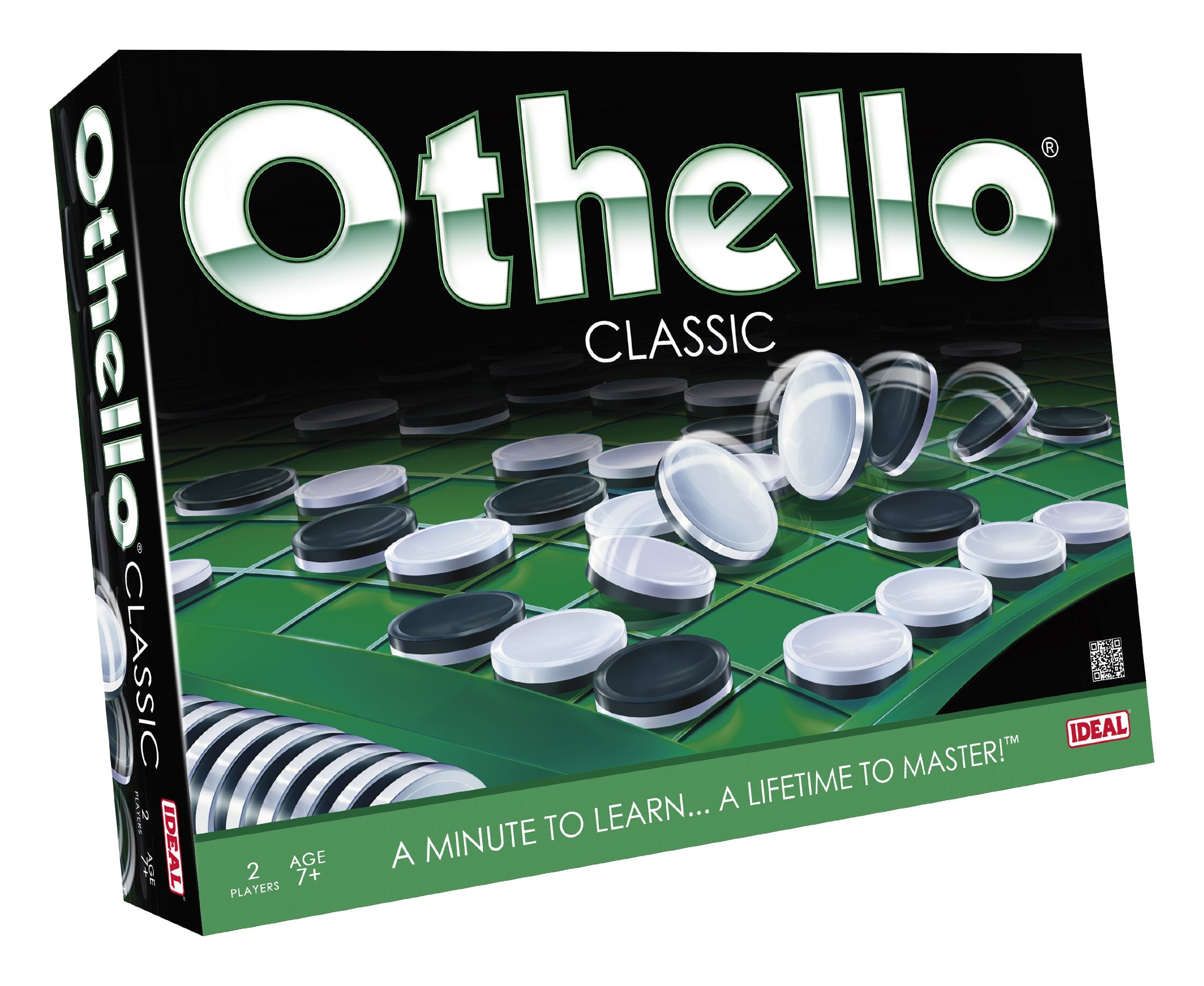 Ideal Othello Classic Strategy Board Game | 2 Players | Ages 7+ | 15 Min Playtime