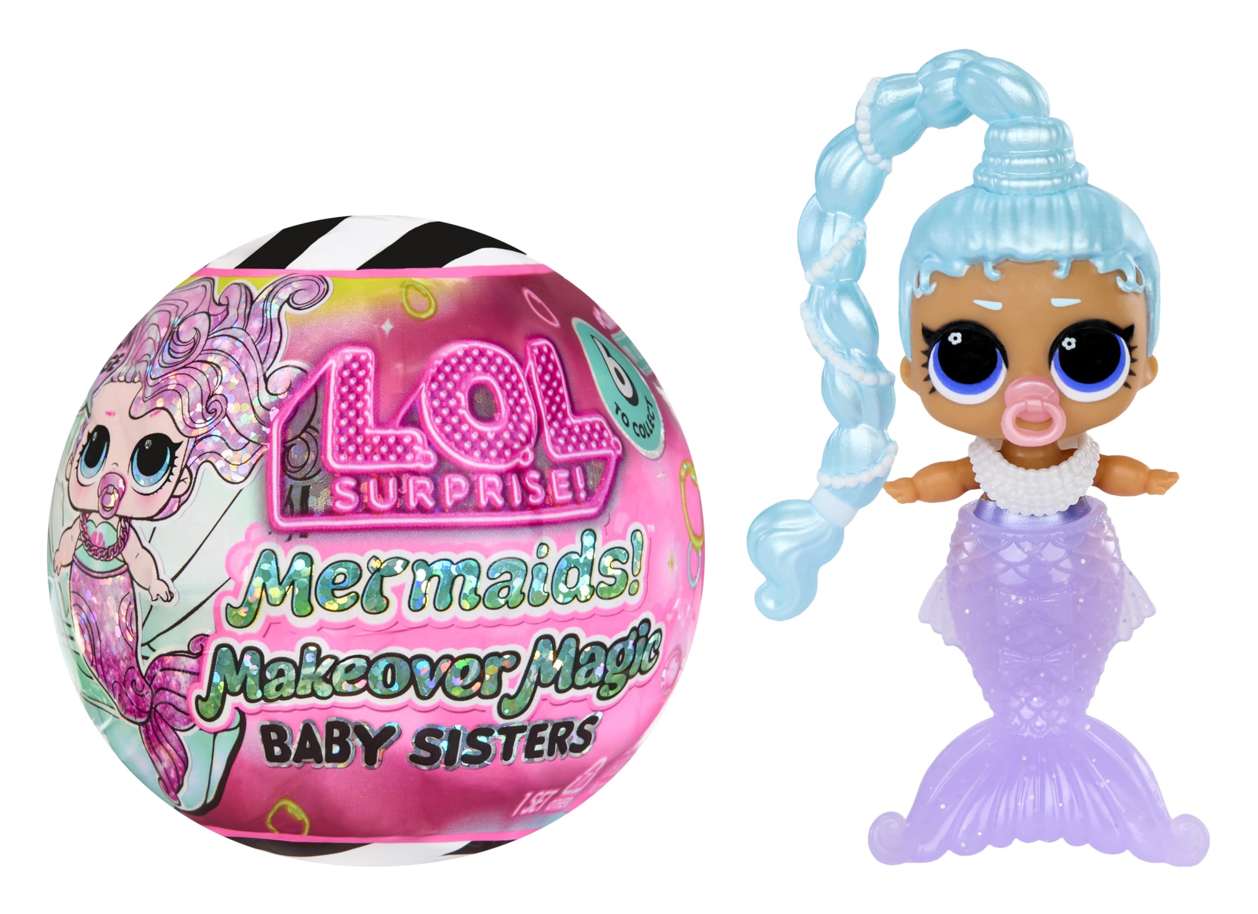 L.O.L. Surprise! Mermaids Makeover Magic Baby Sisters Doll | Colour-Changing Tail | Ages 4+