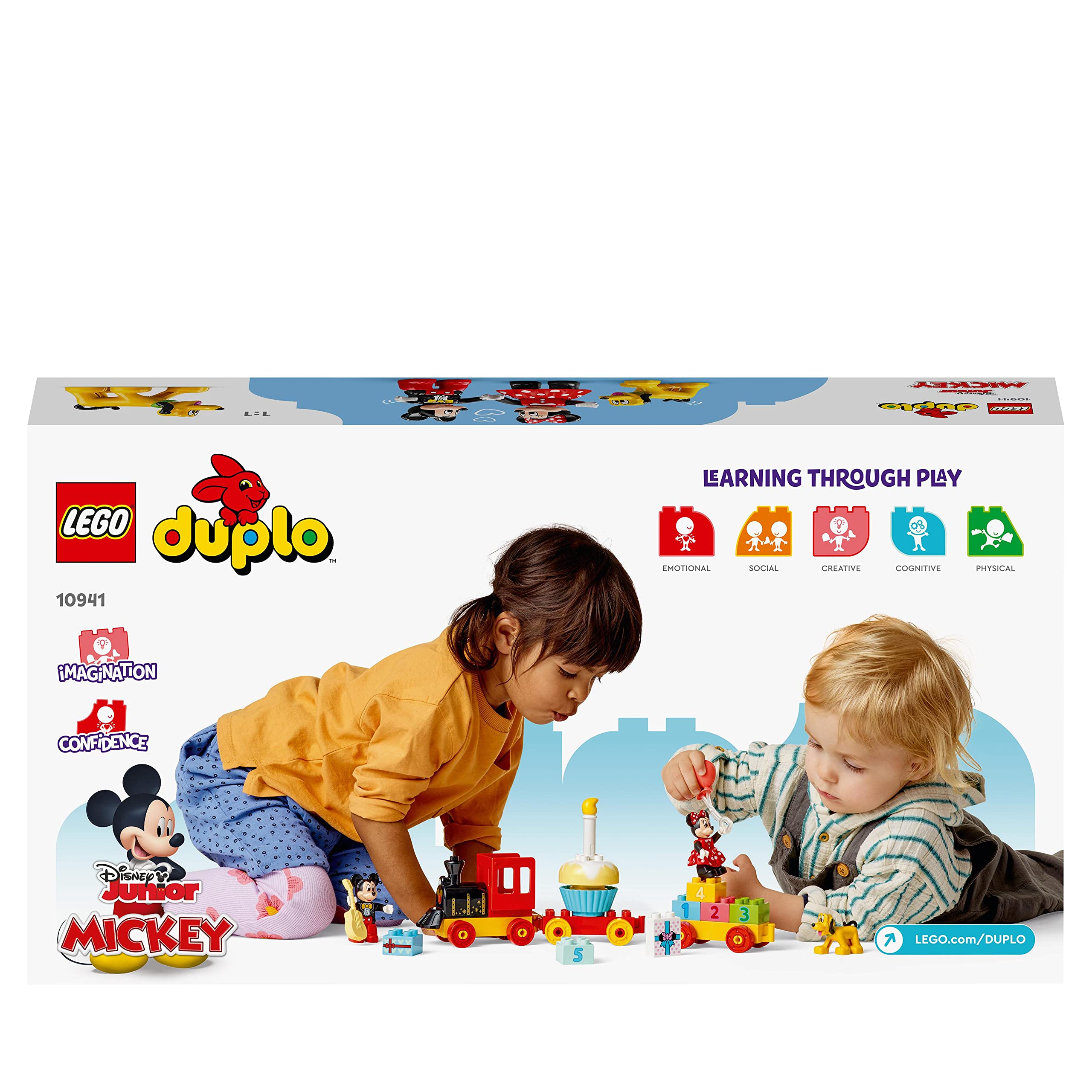 LEGO 10941 DUPLO Disney Mickey & Minnie Birthday Train Toy for Toddlers 2+ | 22 Pieces 7