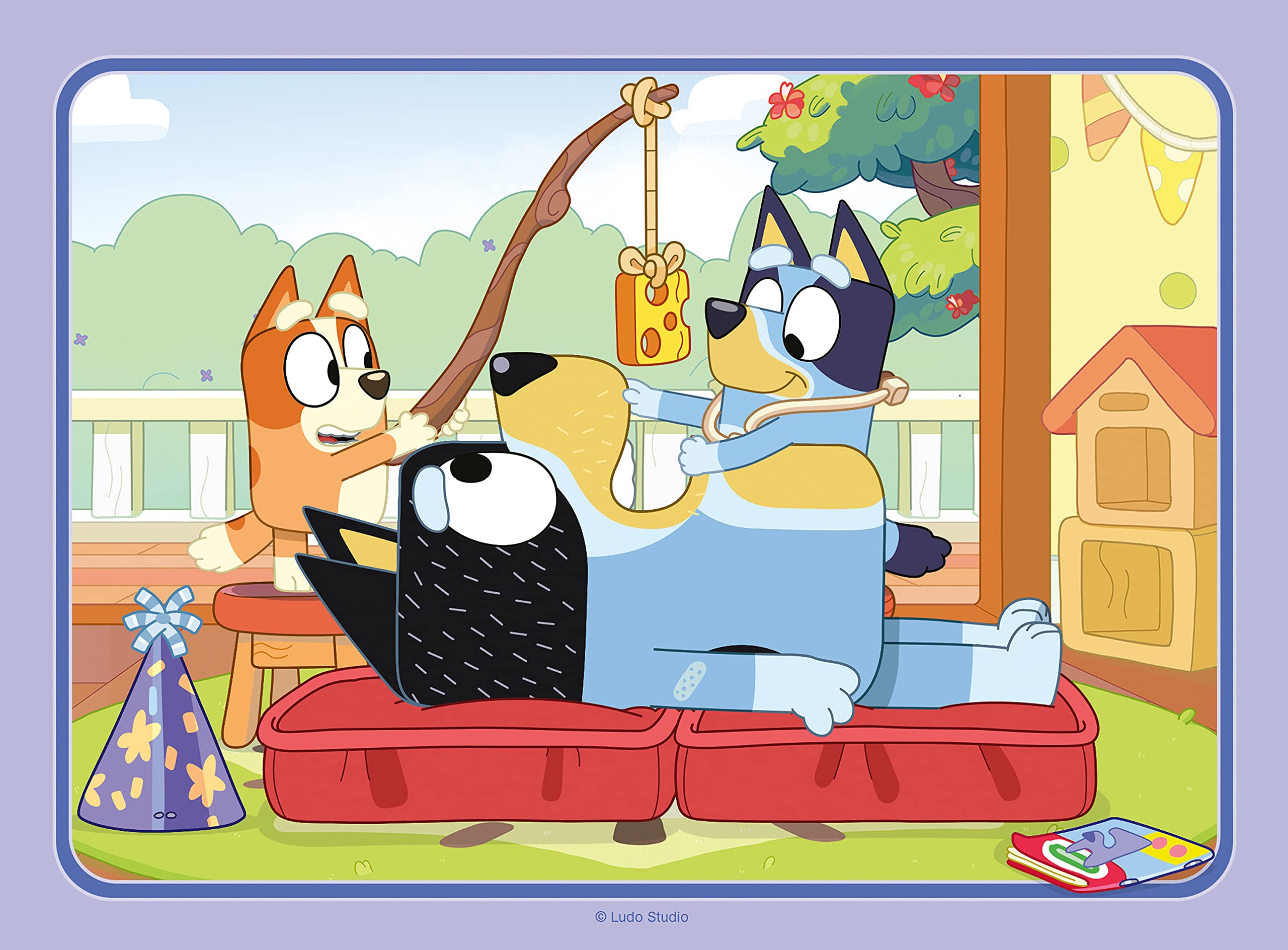 Ravensburger Bluey 4-in-1 Jigsaw Puzzle Set - 12, 16, 20, 24 Piece Puzzles for Kids 3+ 4