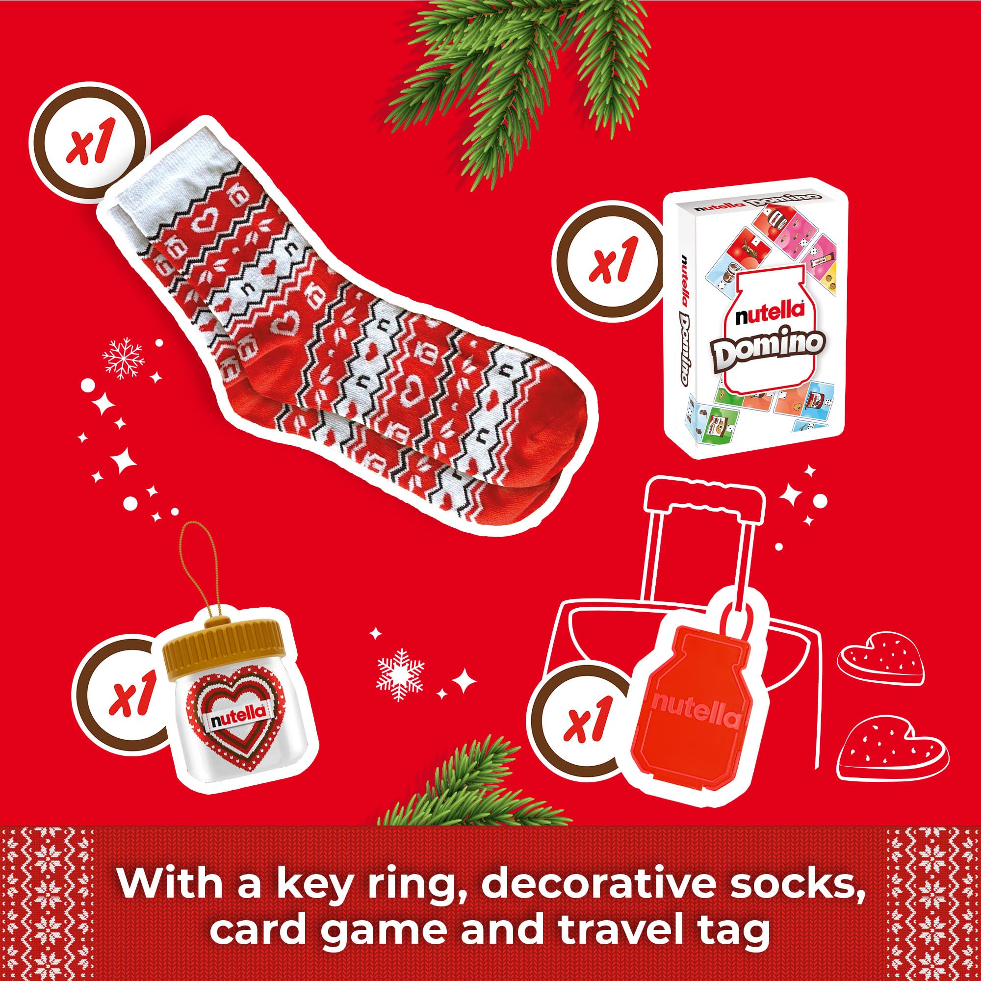 Nutella Christmas Advent Calendar 2025 - Assorted Spreads & Card Game 6