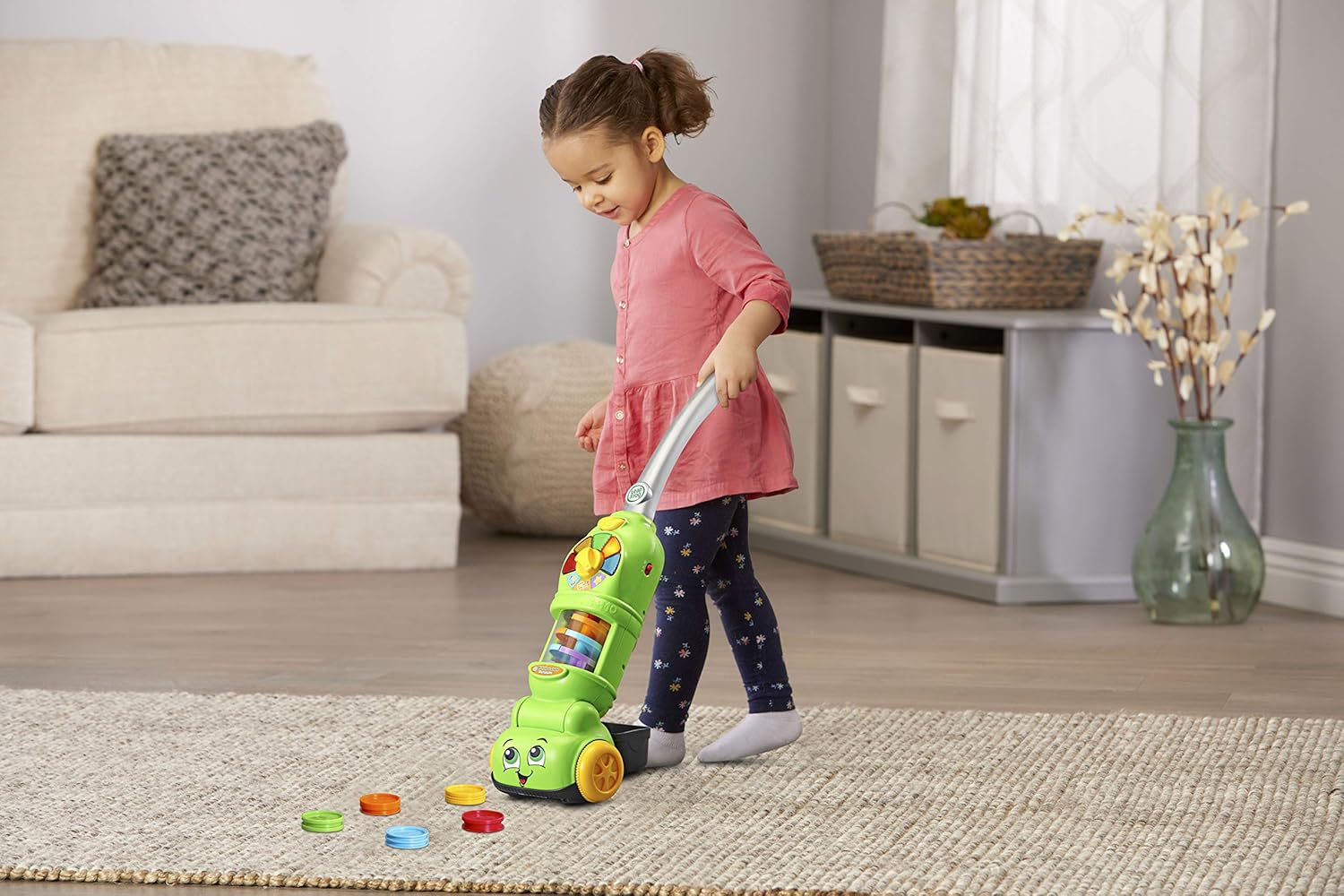 LeapFrog Pick Up &amp; Count Vacuum – Pädagogisches Rollenspielspielzeug mit Lichtern und Geräuschen für Kinder im Alter von 2–5 Jahren 7