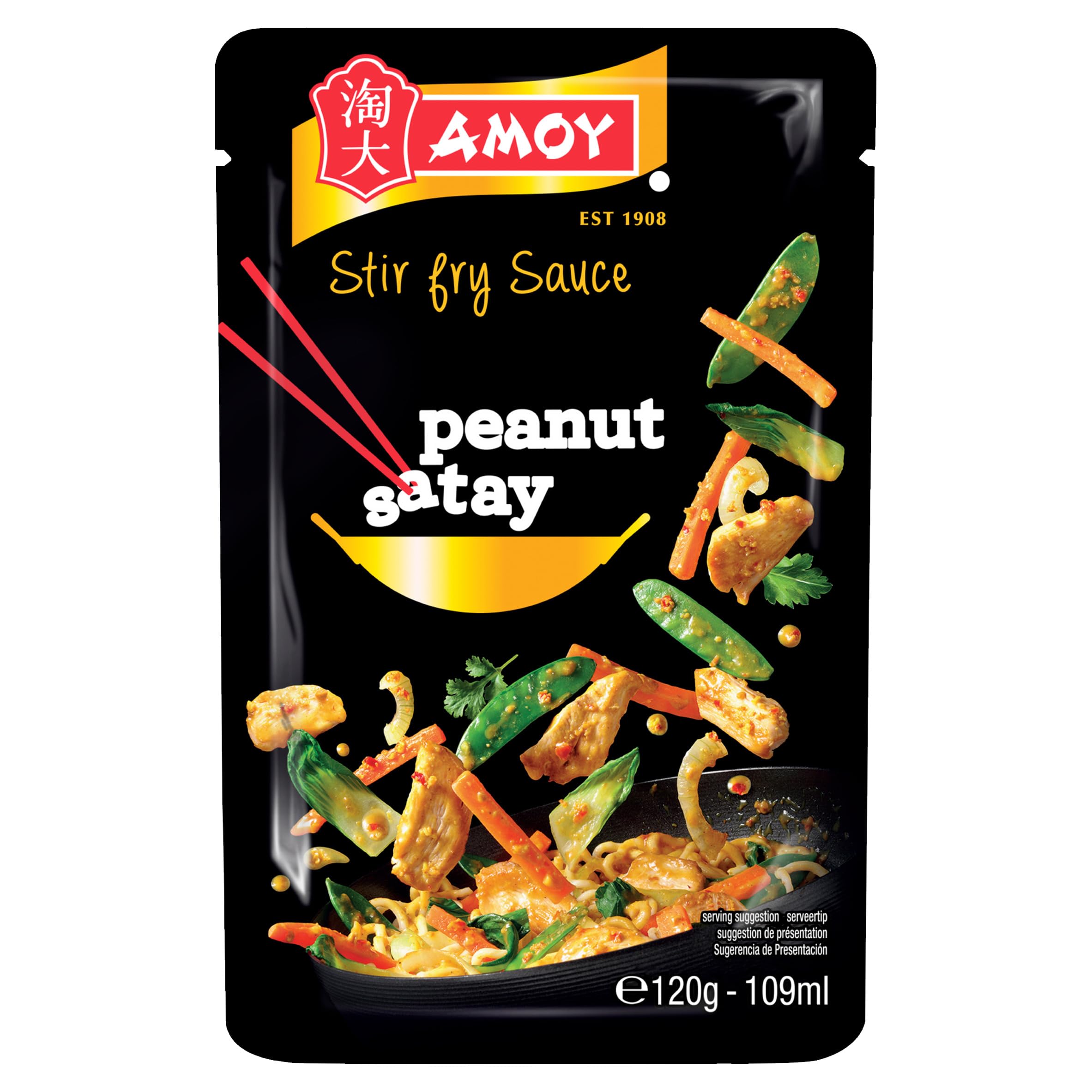Amoy Peanut Satay Stir Fry Sauce 12x120g 3