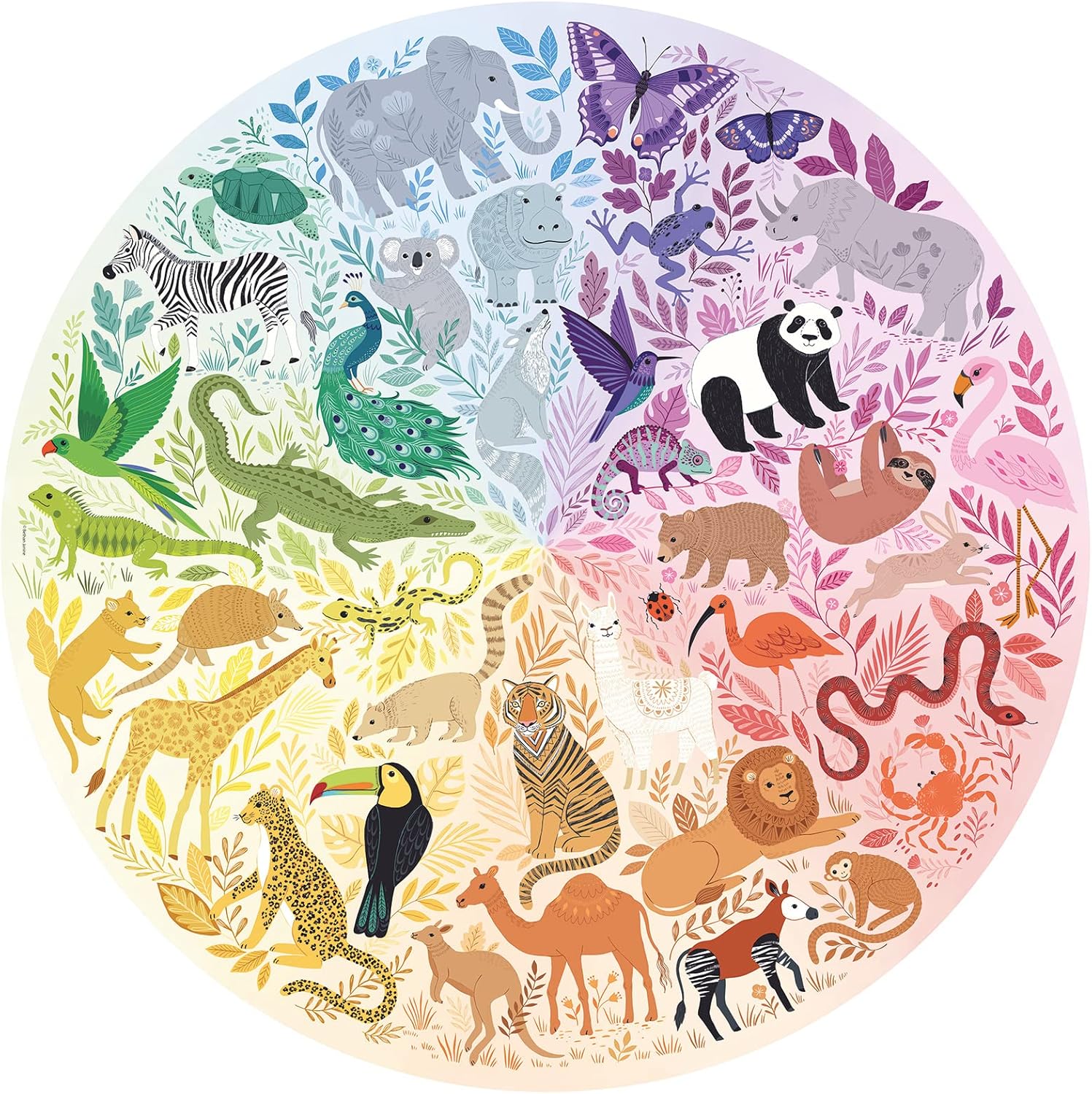 Ravensburger Circle of Colours - Animals 500 Piece Jigsaw Puzzle 9