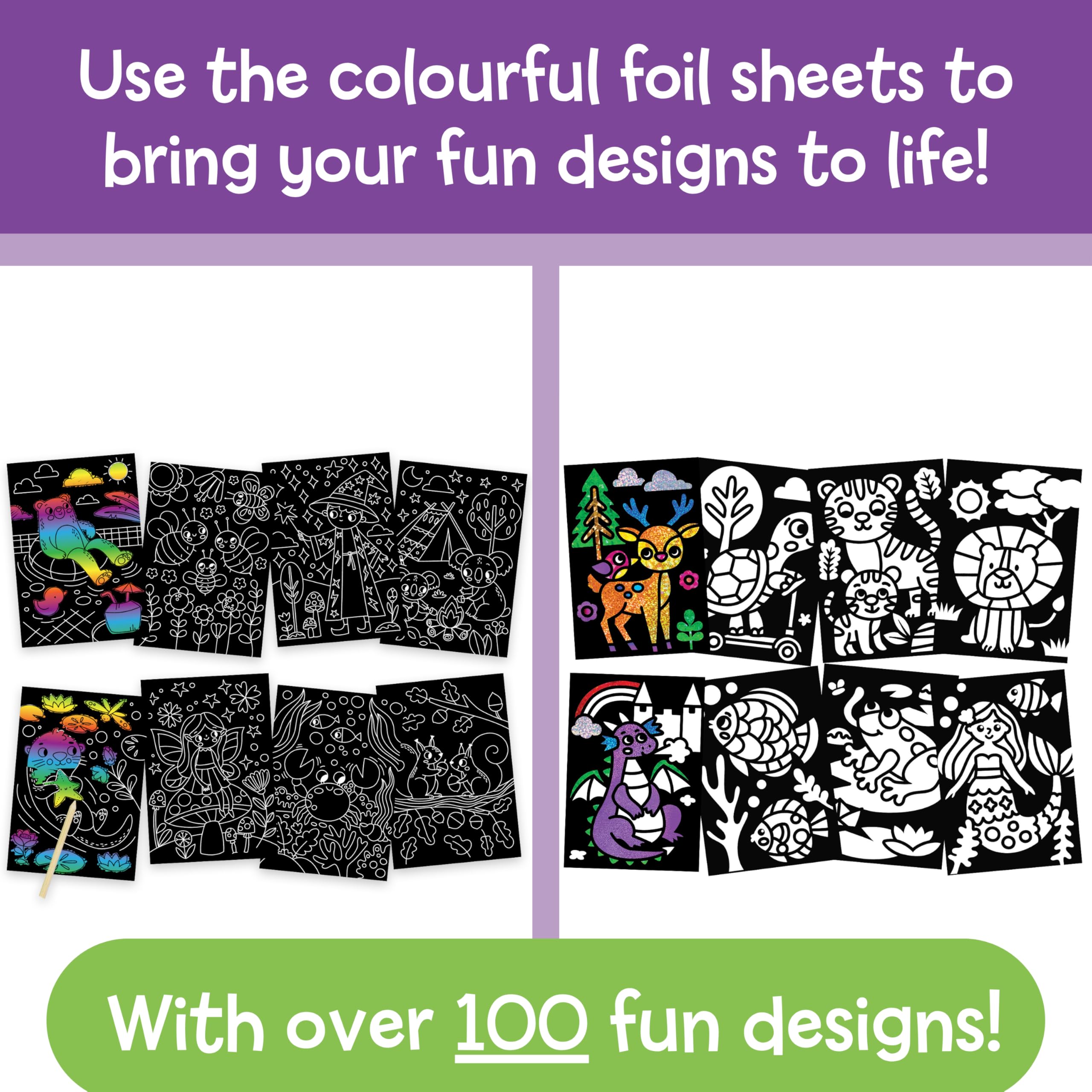 Galt Mega Foil Craft Set - Mess-Free Art for Kids Ages 8+ 2