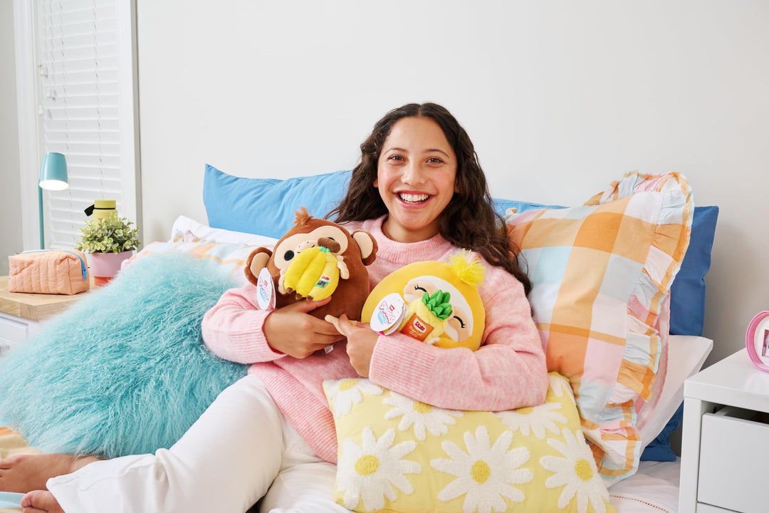 Snackles Series 2 - Pink Shrimp (Pringles, Sour Cream & Onion) Plush Toy, 8-inch Collectible Stuffed Animal