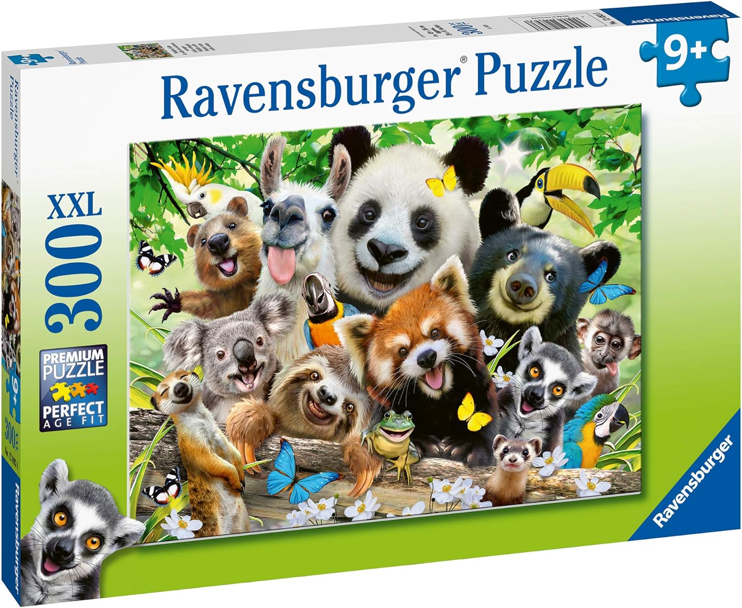 Ravensburger Wildlife Selfie 300 Piece Jigsaw Puzzle - Large Piece Puzzle for Kids and Adults 9