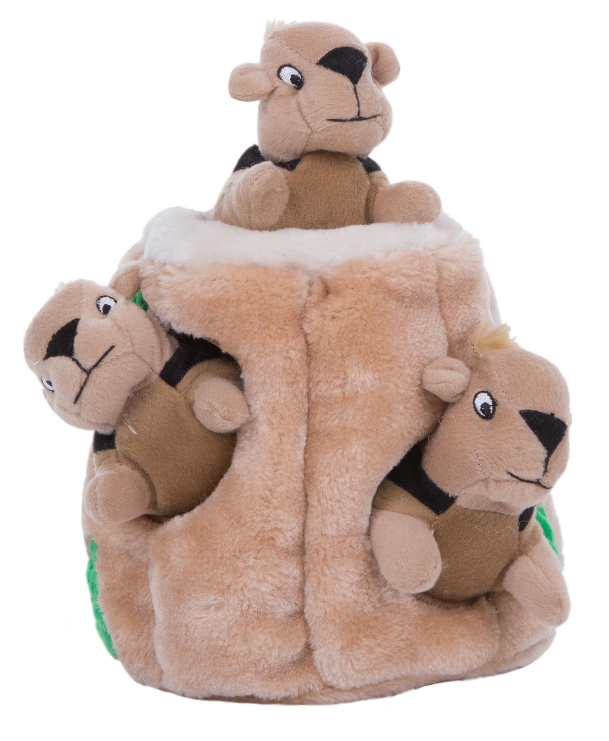 Outward Hound Hide A Squirrel Plush Dog Toy Puzzle - Small Size, Brown, Hide-and-Seek 4