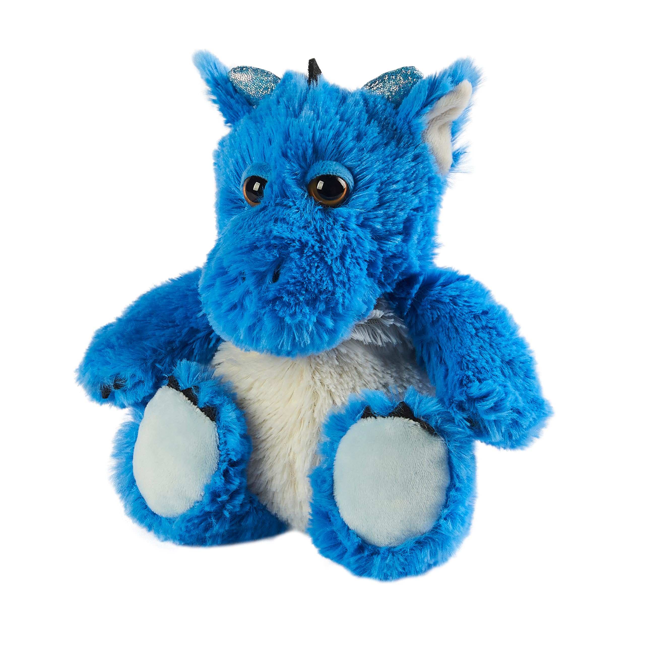 Warmies - Blue Dragon Weighted Teddy Junior Size Microwavable Heat Pad with French Lavender 13