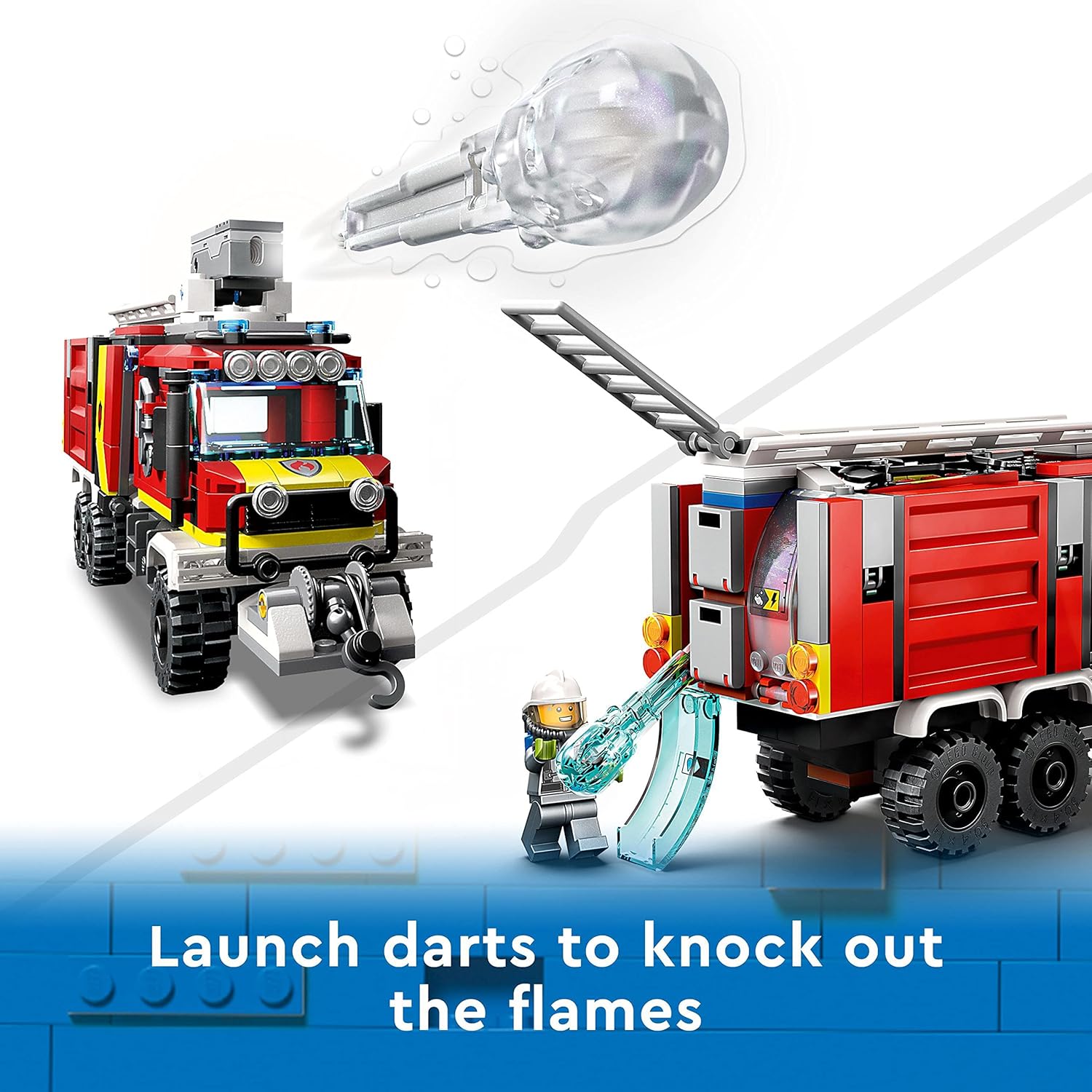 LEGO City Fire Command Unit Set - Ultramodern Fire Engine with Drones, 502-Piece Rescue Playset for Ages 7+ 4