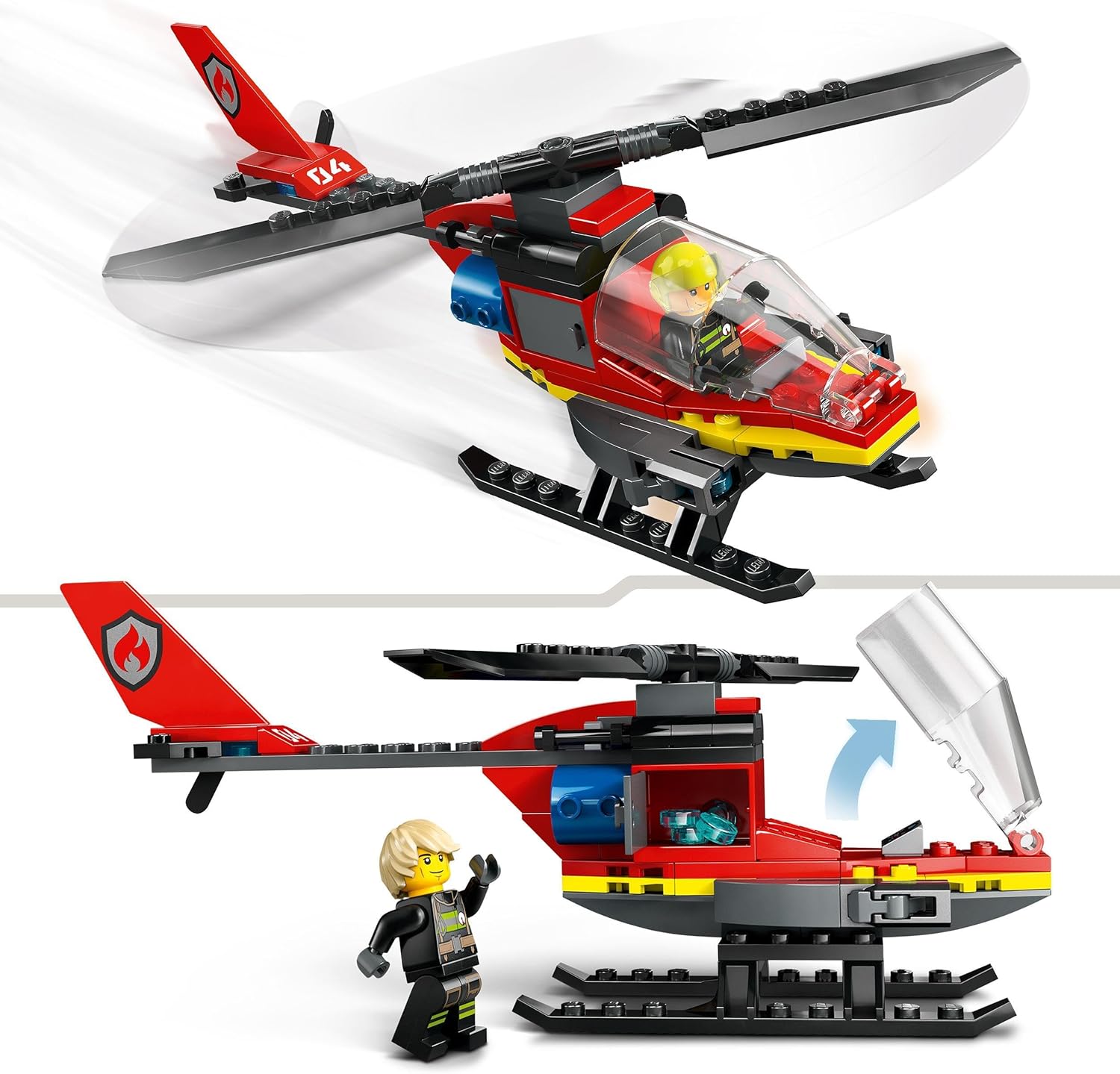 LEGO City Fire Rescue Helicopter Toy - Building Set for 5+ Year Olds 7