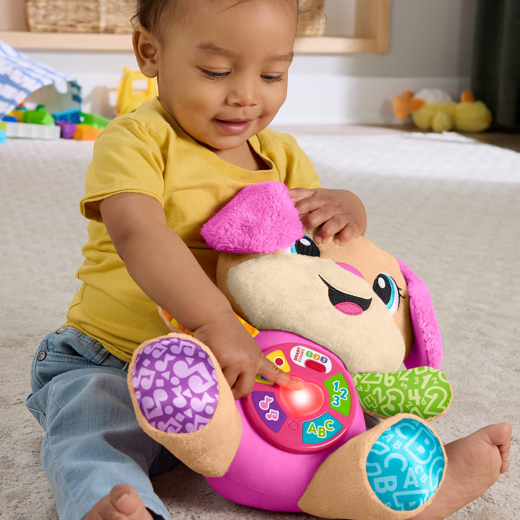 Fisher-Price Laugh &amp; Learn Smart Stages Sis – Musikalisches Lernspielzeug aus Plüsch für Babys ab 6 Monaten 5