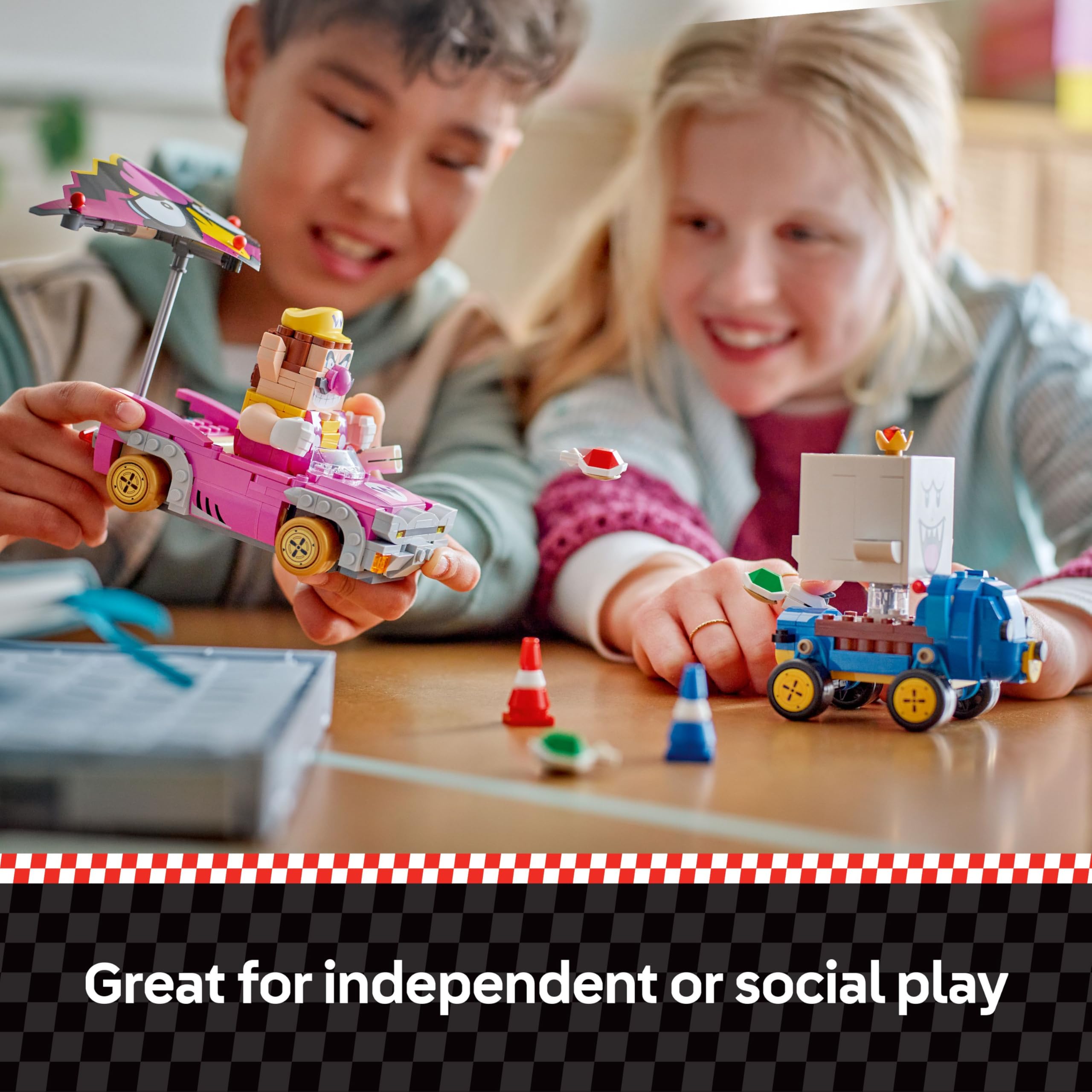 LEGO Super Mario: Mario Kart – Wario & King Boo Playset - 512-Piece Building Toy for Ages 8+ 9