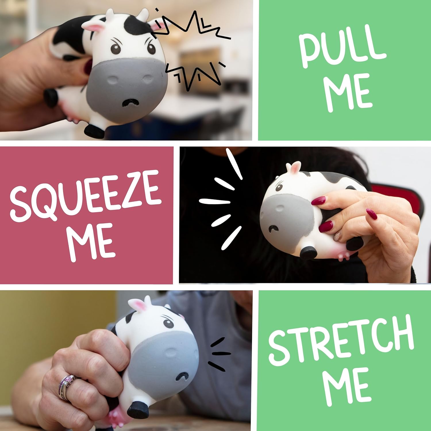 Moody Cow Stress Toy - Squishy Anxiety Relief for Adults & Teens 5