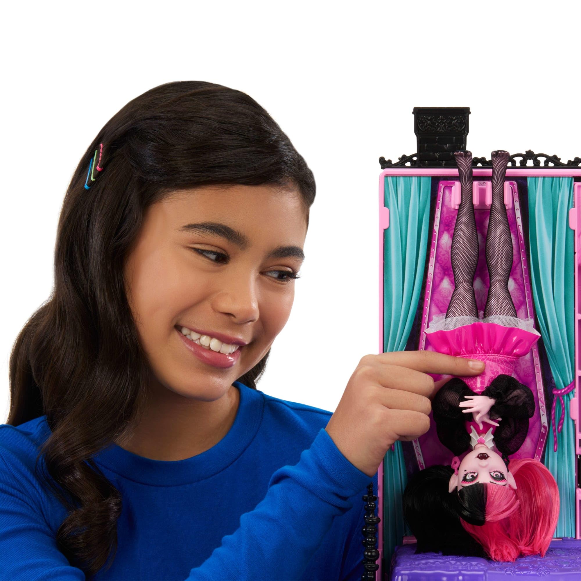 Monster High Boo-tique Hotel Doll House Playset | Foldable Storage | 13+ Accessories | Ages 4+ 2