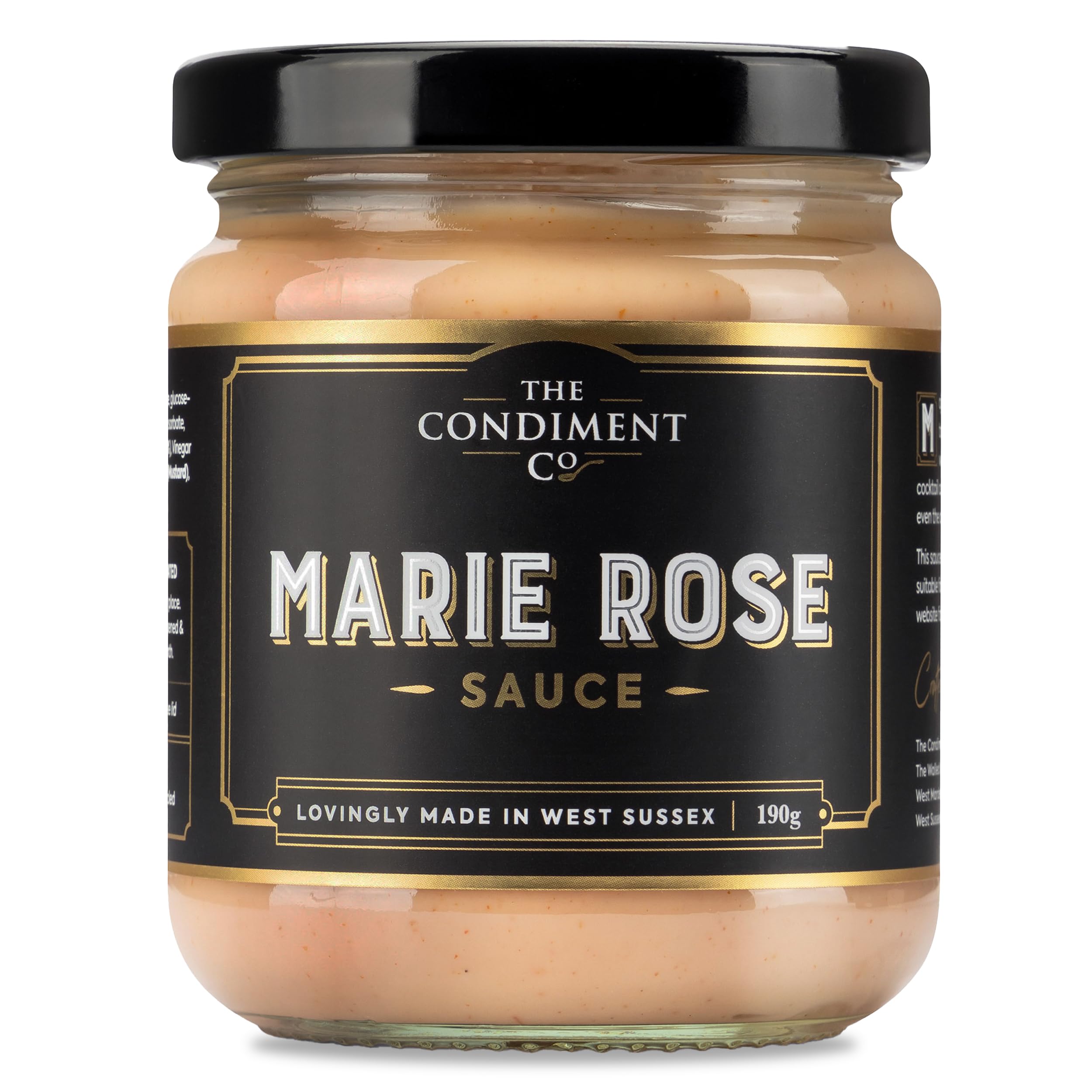 The Condiment Company Marie Rose Sauce 190g - Creamy Gluten-Free Cocktail Sauce
