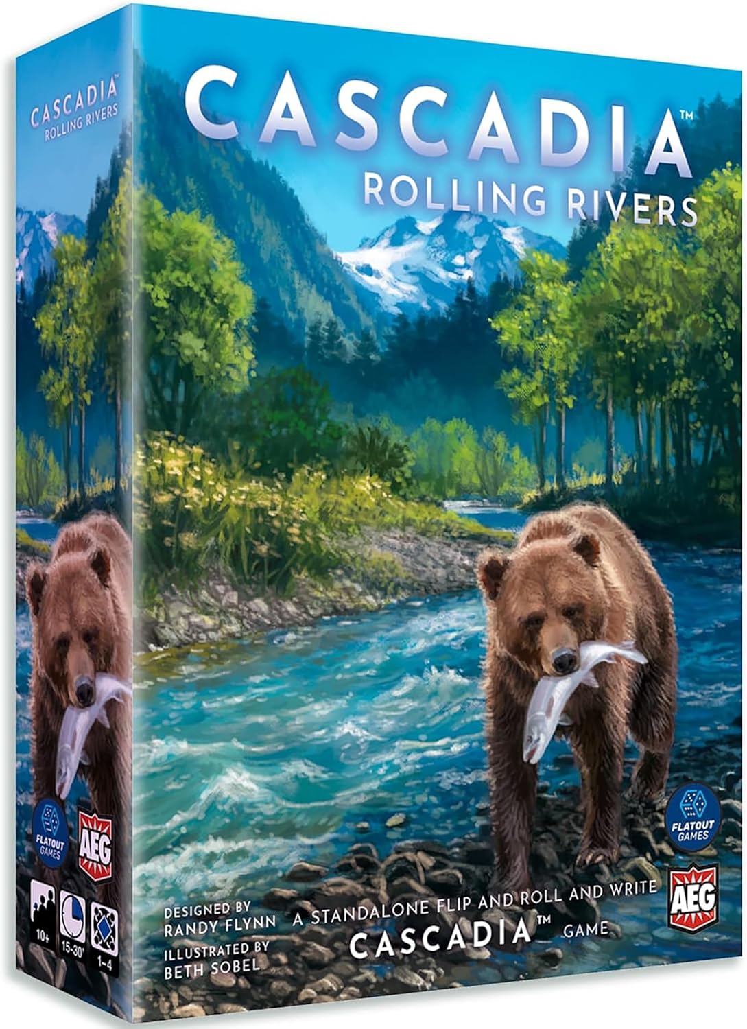 AEG Cascadia: Rolling Rivers Roll & Write Dice Game
