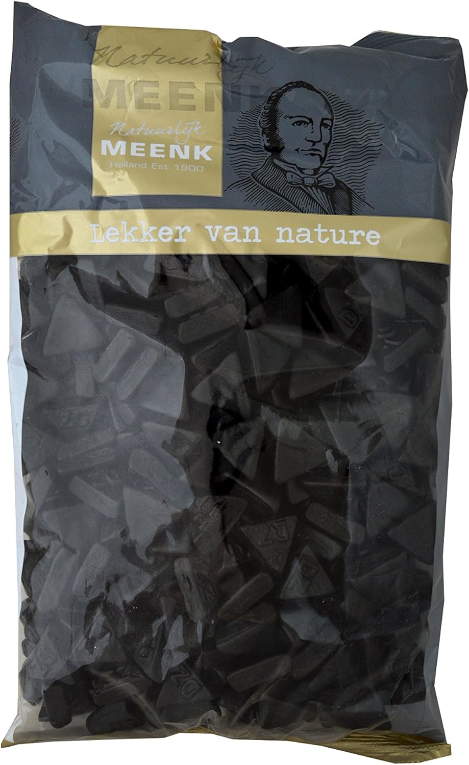 Van Vliet Dutch Double Salt Liquorice 1kg - Triangle Shaped Premium Salt Licorice Sweets