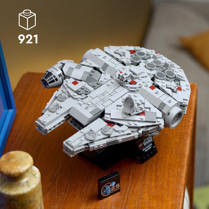 LEGO 75375 Millennium Falcon Model Building Set - Collectible Star Wars Vehicle for Adults
