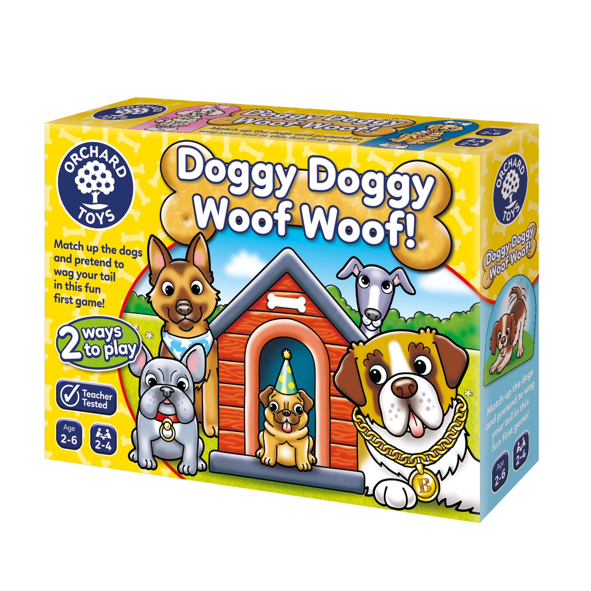 Orchard Toys Doggy Doggy Woof Woof! Matching and Memory Game for Ages 2-6 | 2-4 Players