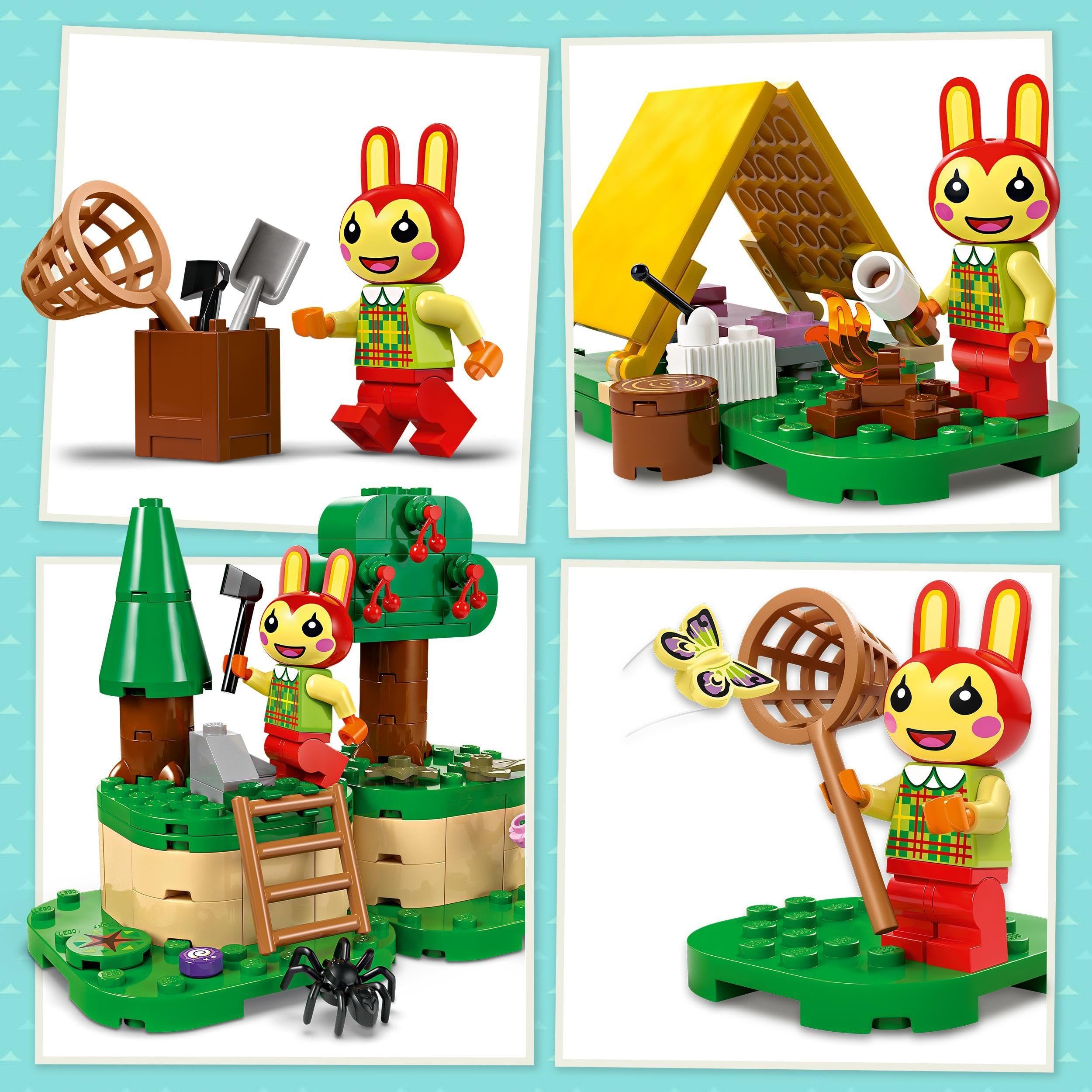 LEGO Animal Crossing Bunnie’s Outdoor Activities Buildable Set 77047 6