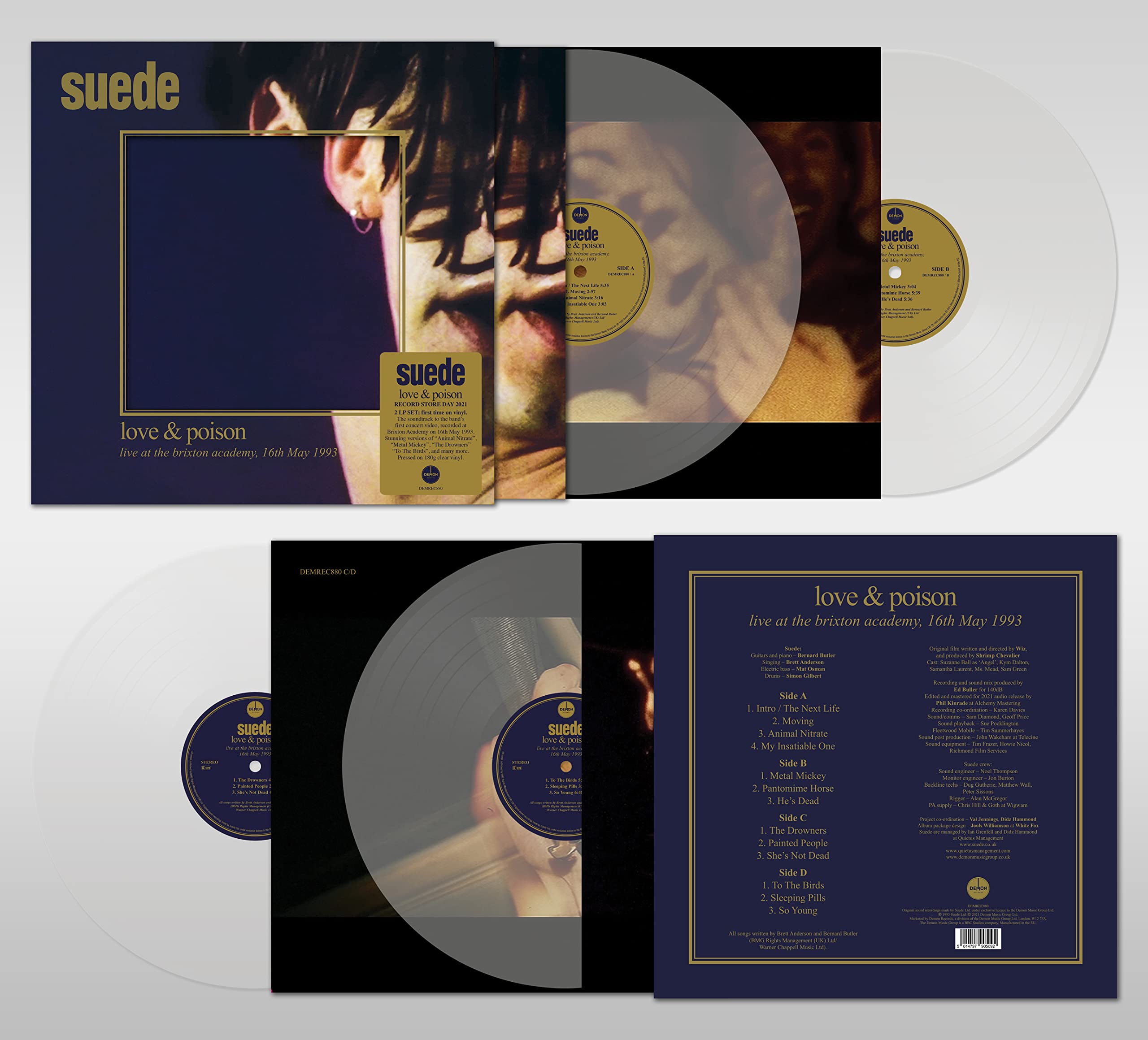 The London Suede - Love & Poison [Limited 180g Clear Vinyl] [RSD 2021]