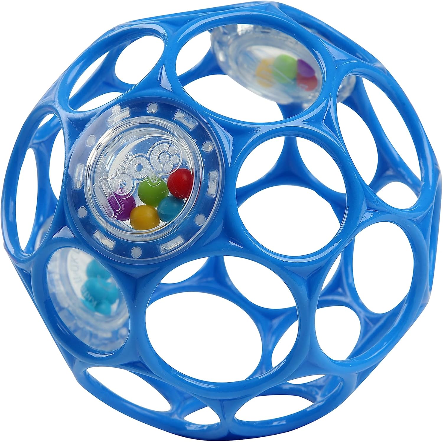 Bright Starts Oball Easy-Grasp Rattle - BPA-Free Infant Toy for Newborns