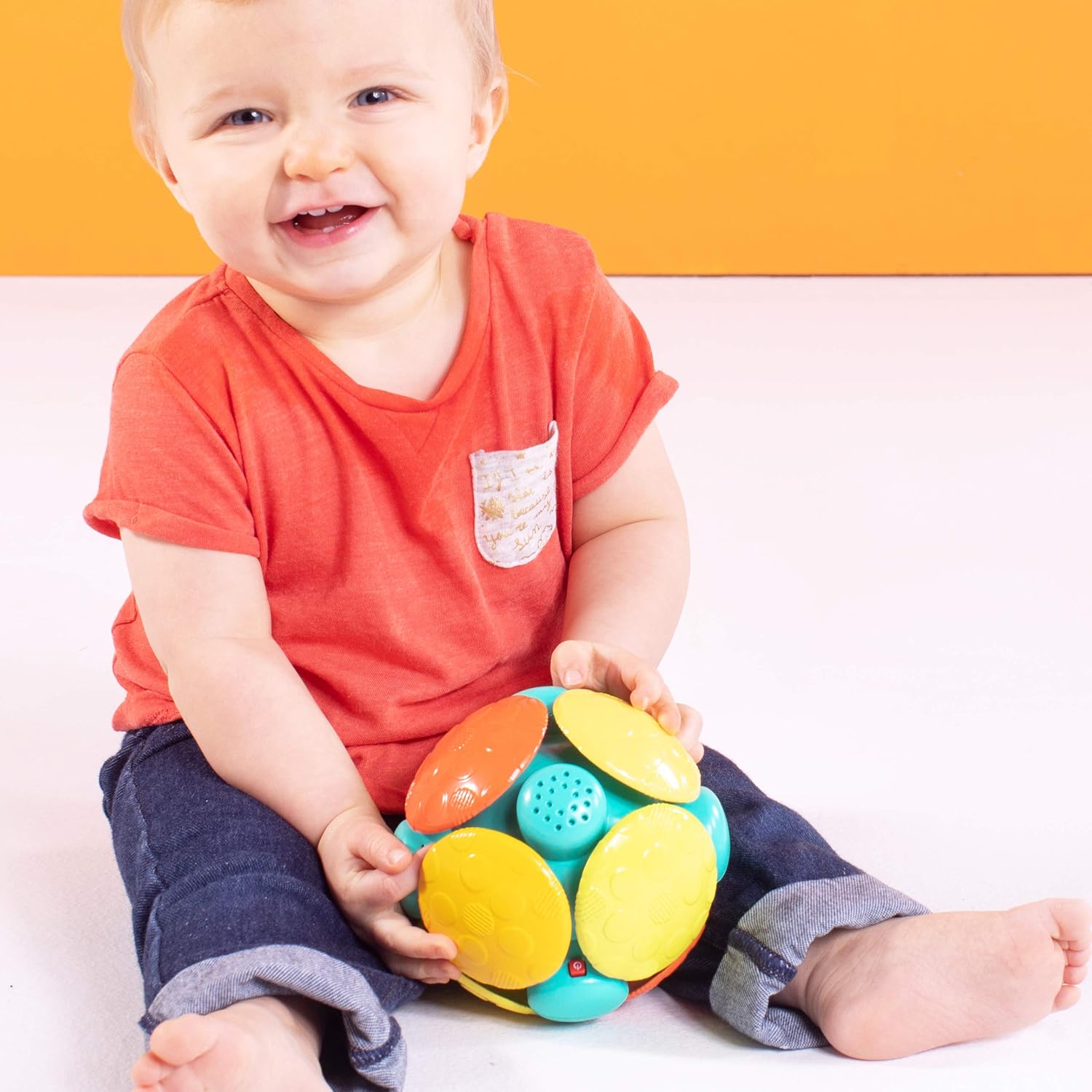 Bright Starts Wobble Bobble Ball - Interactive Chase Toy for Babies 9