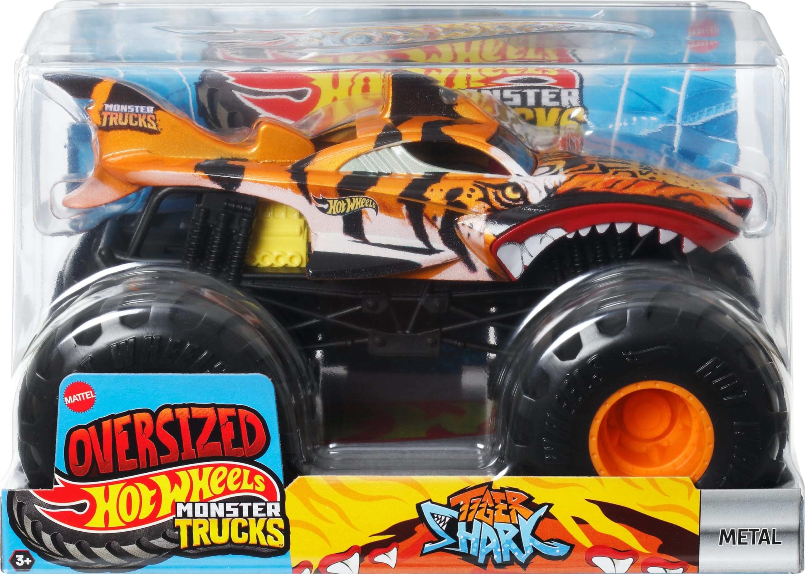 Hot Wheels Monster Trucks - 1:24 Scale Die-Cast Vehicle for Kids 3+ 6