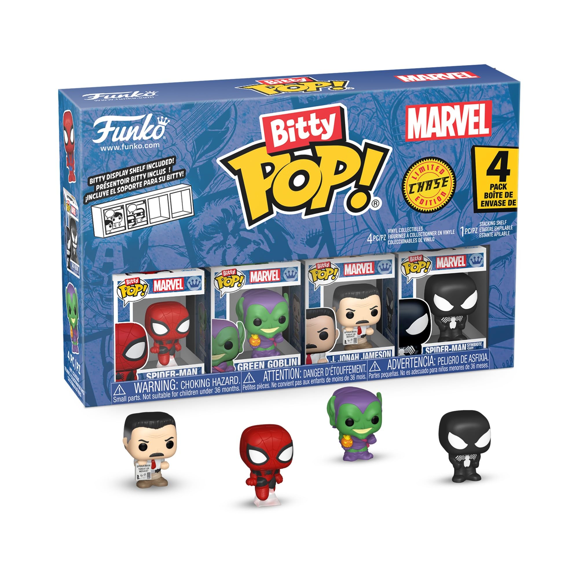 Funko Bitty Pop! Spider-Man 4-Pack with Mystery Mini Figure - Marvel Collectible Vinyl Figures 9