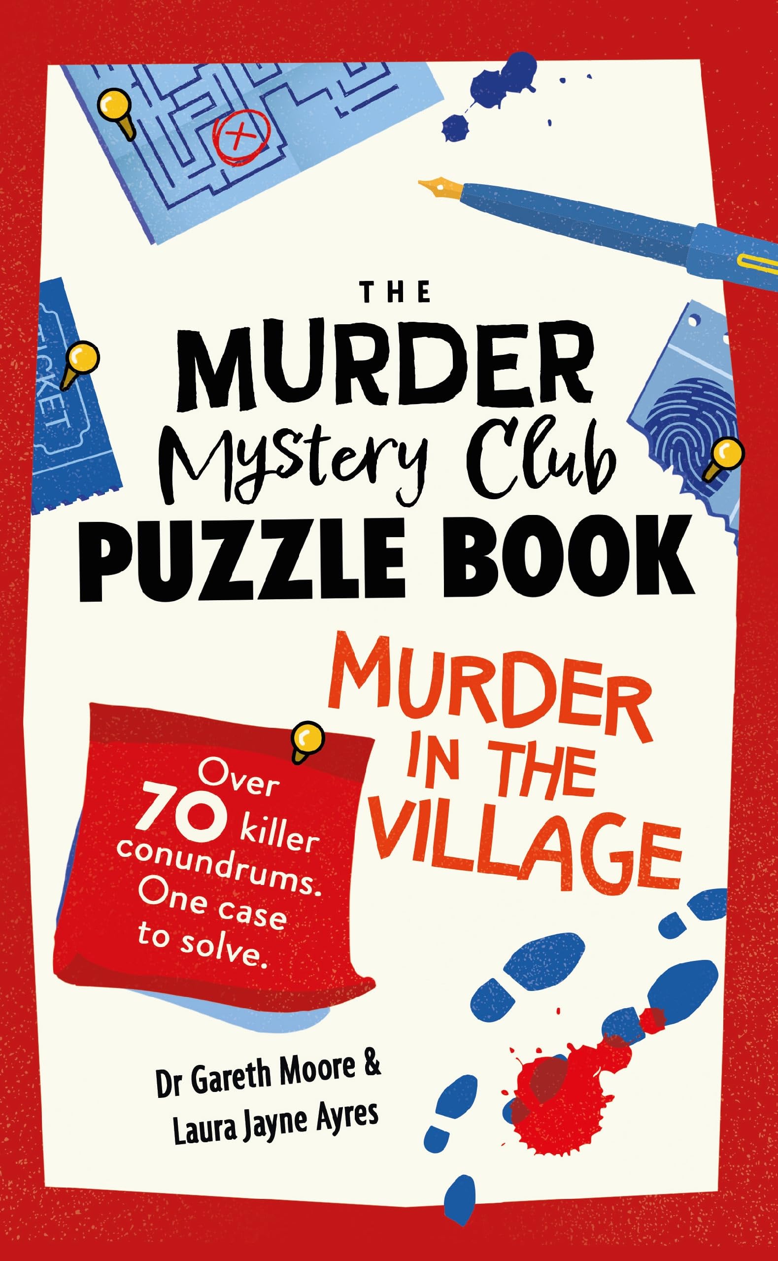 Michael O'Mara Books The Murder Mystery Club Puzzle Book: Murder in the Village | Paperback