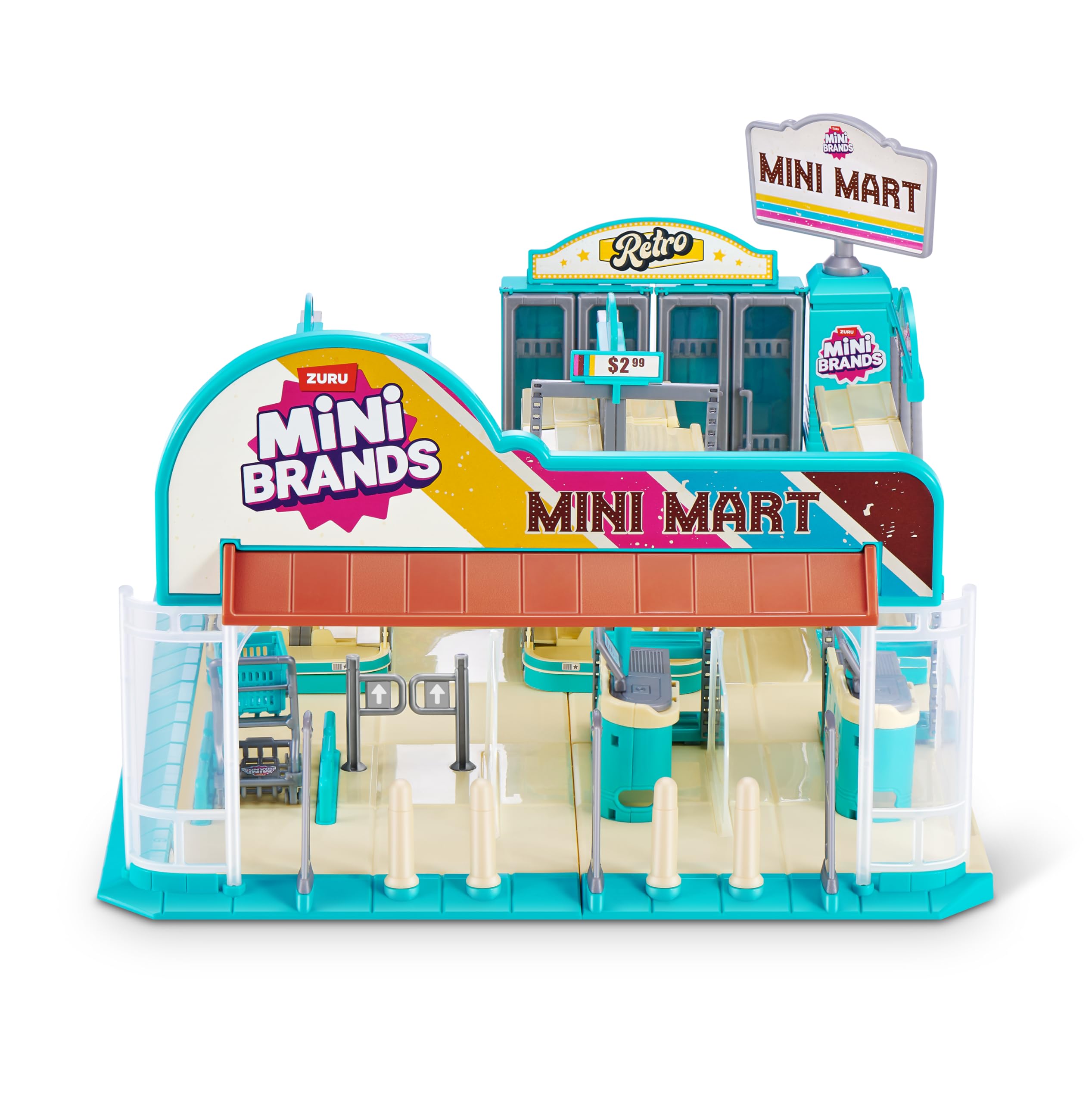 Mini Brands Retro Grocery Mini Mart Series 1 - Collectible Playset for Kids & Collectors