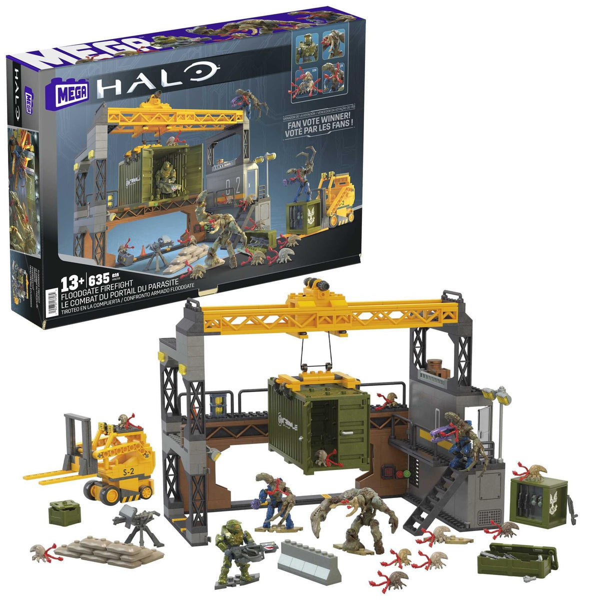 Mega Brands Halo Floodgate Firefight Building Set - 634 Pieces, Ages 13+